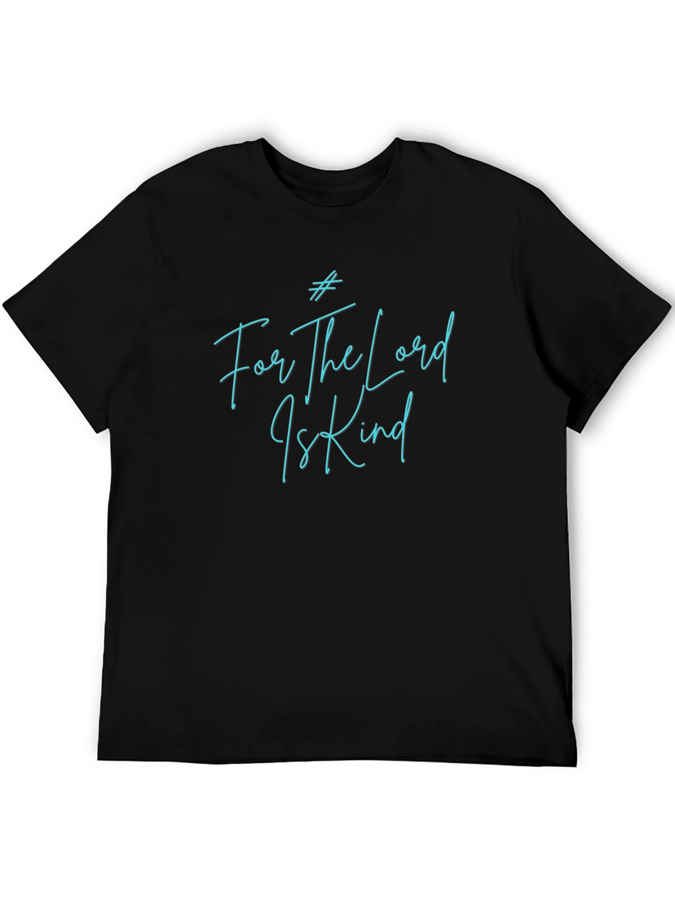 Black For The Lord Is Kind Graphic Tee view 5