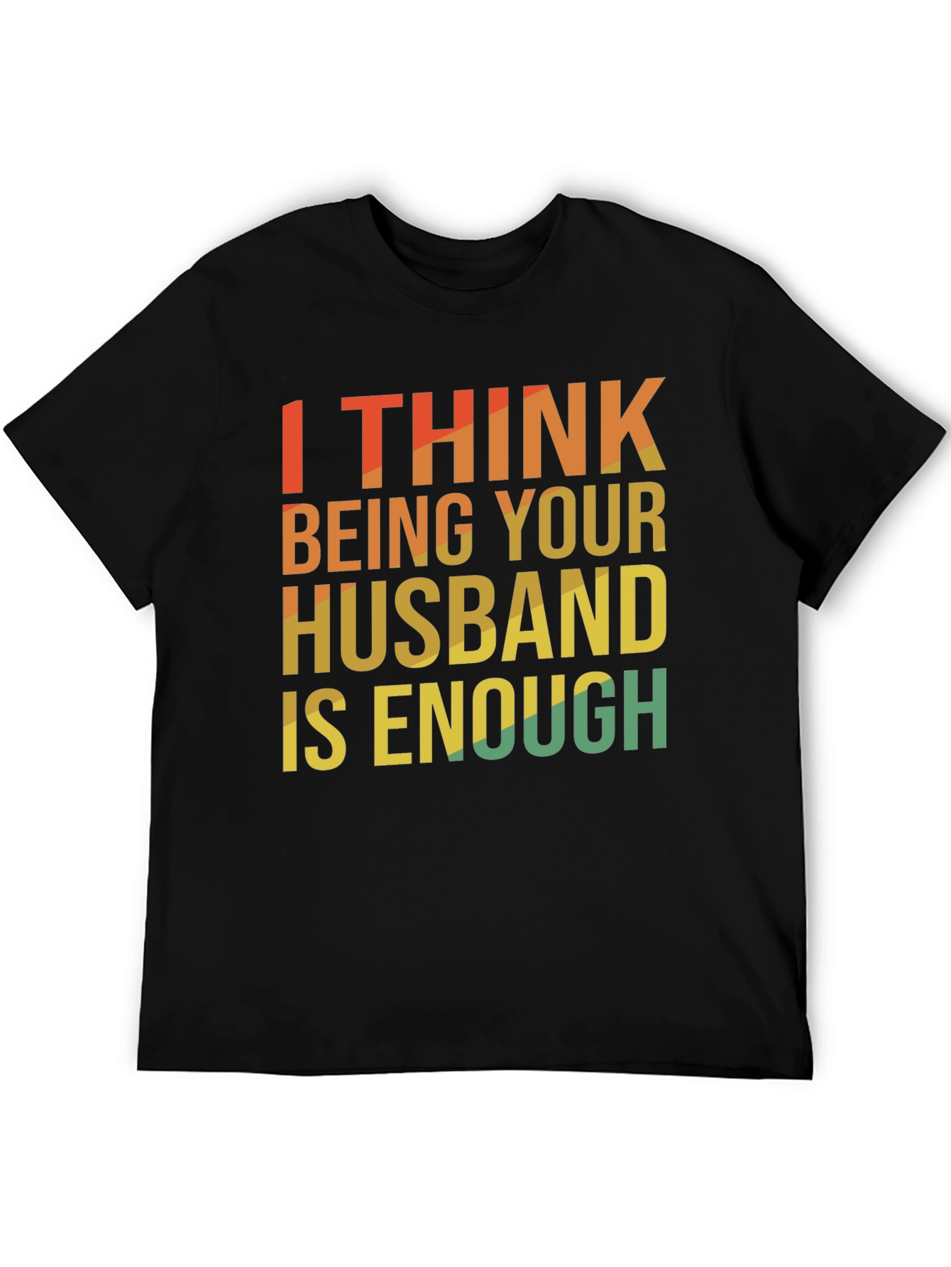 Black Husband Enough Graphic Tee - Retro Style view 5