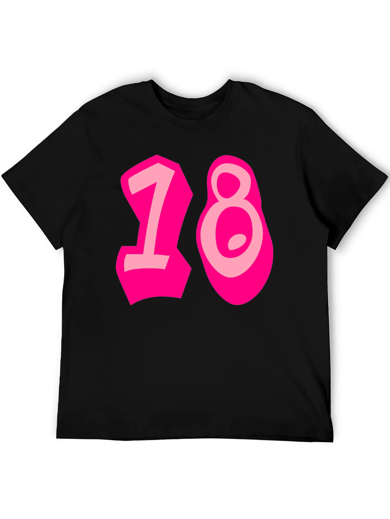 Black Funky 18th Birthday Graphic Tee view 5