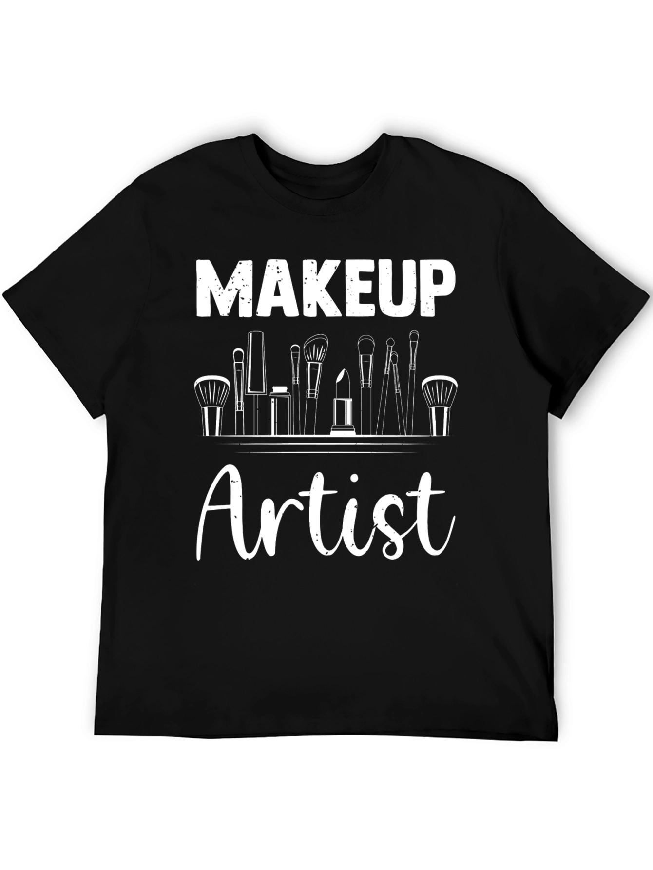 Black Makeup Artist T-Shirt - Stylish Graphic Tee view 5