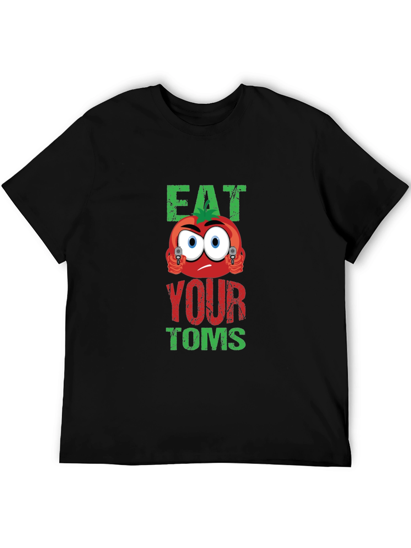 Black Eat Your Toms T-Shirt view 5
