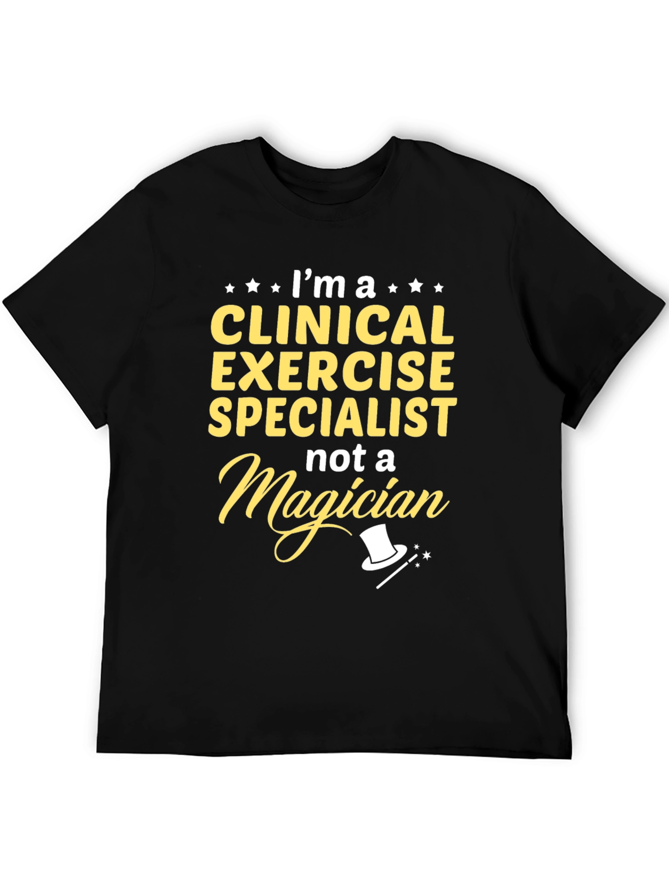 Black Clinical Exercise Specialist Funny T-Shirt view 5