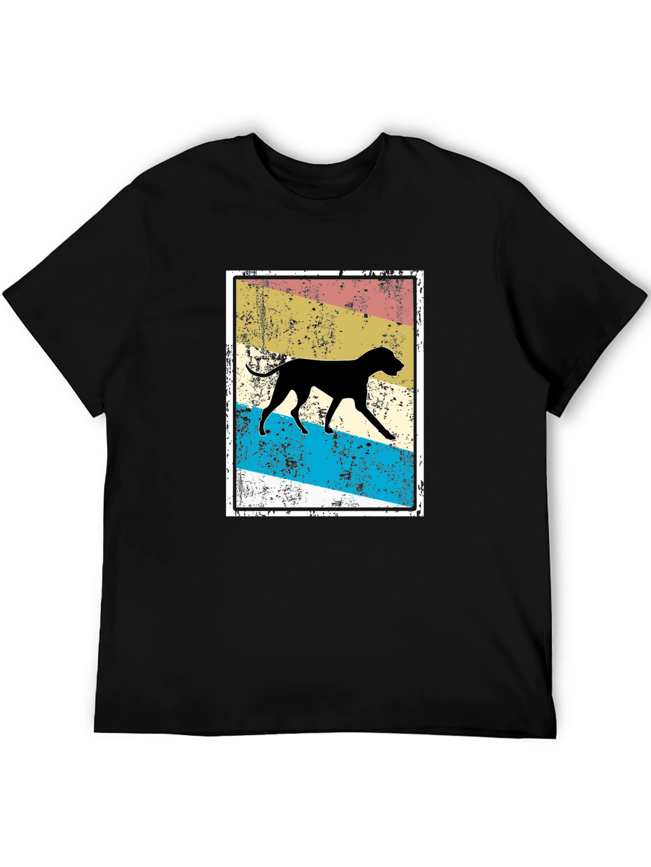 Black Vintage Dog Silhouette Tee view 5