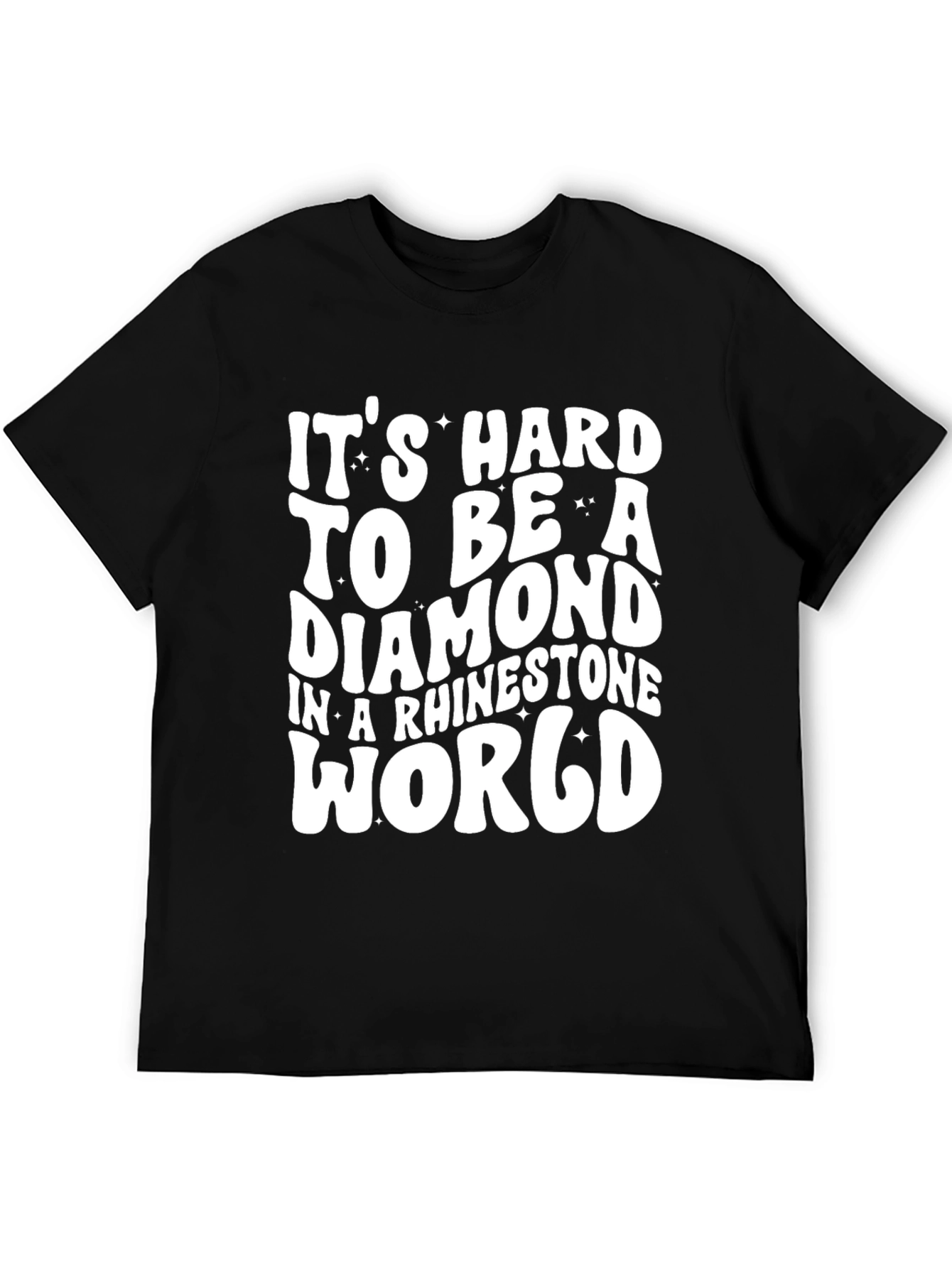 Black Diamond In a Rhinestone World Graphic Tee view 5