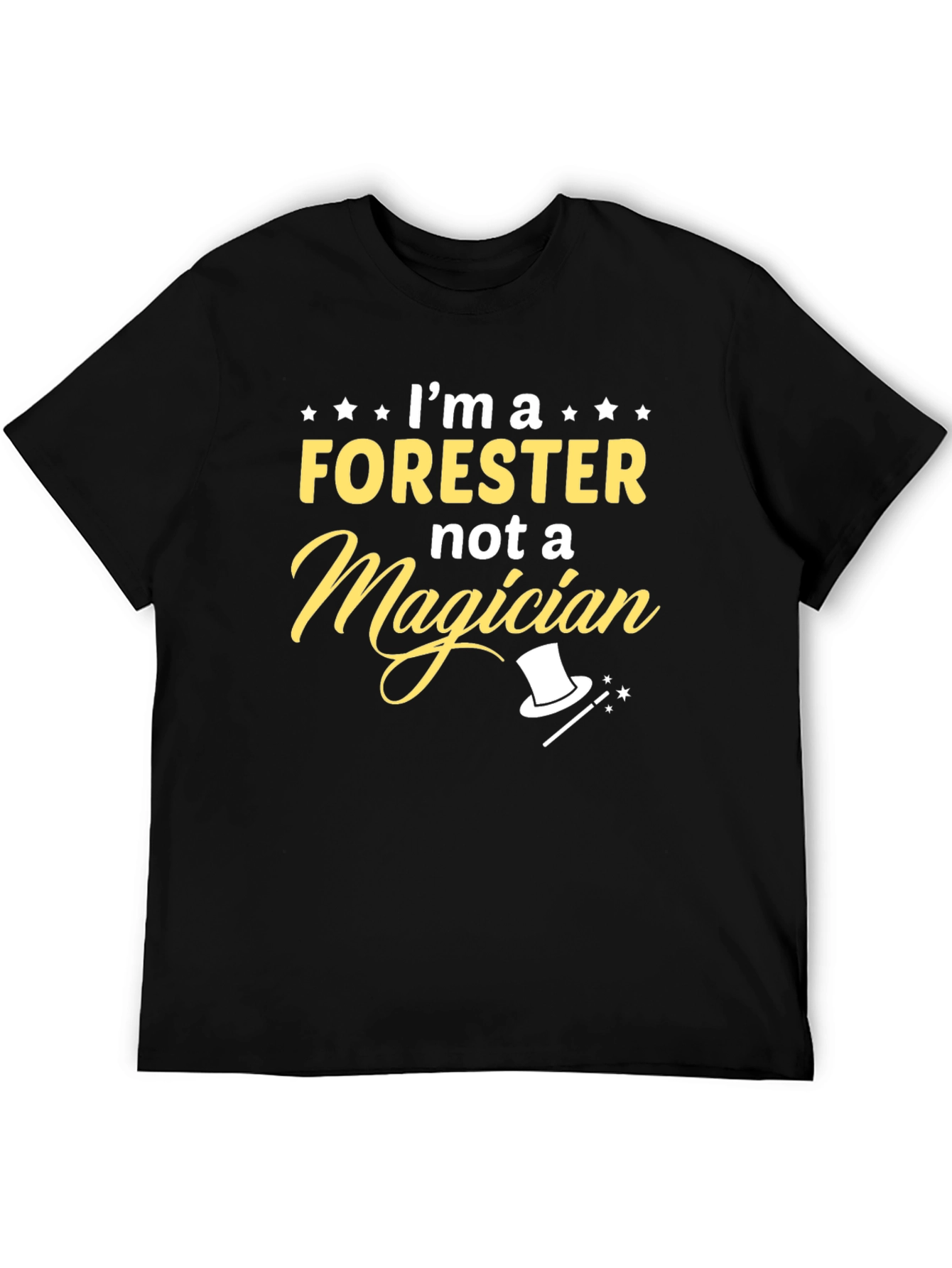 Black Forester Not a Magician Graphic Tee view 5