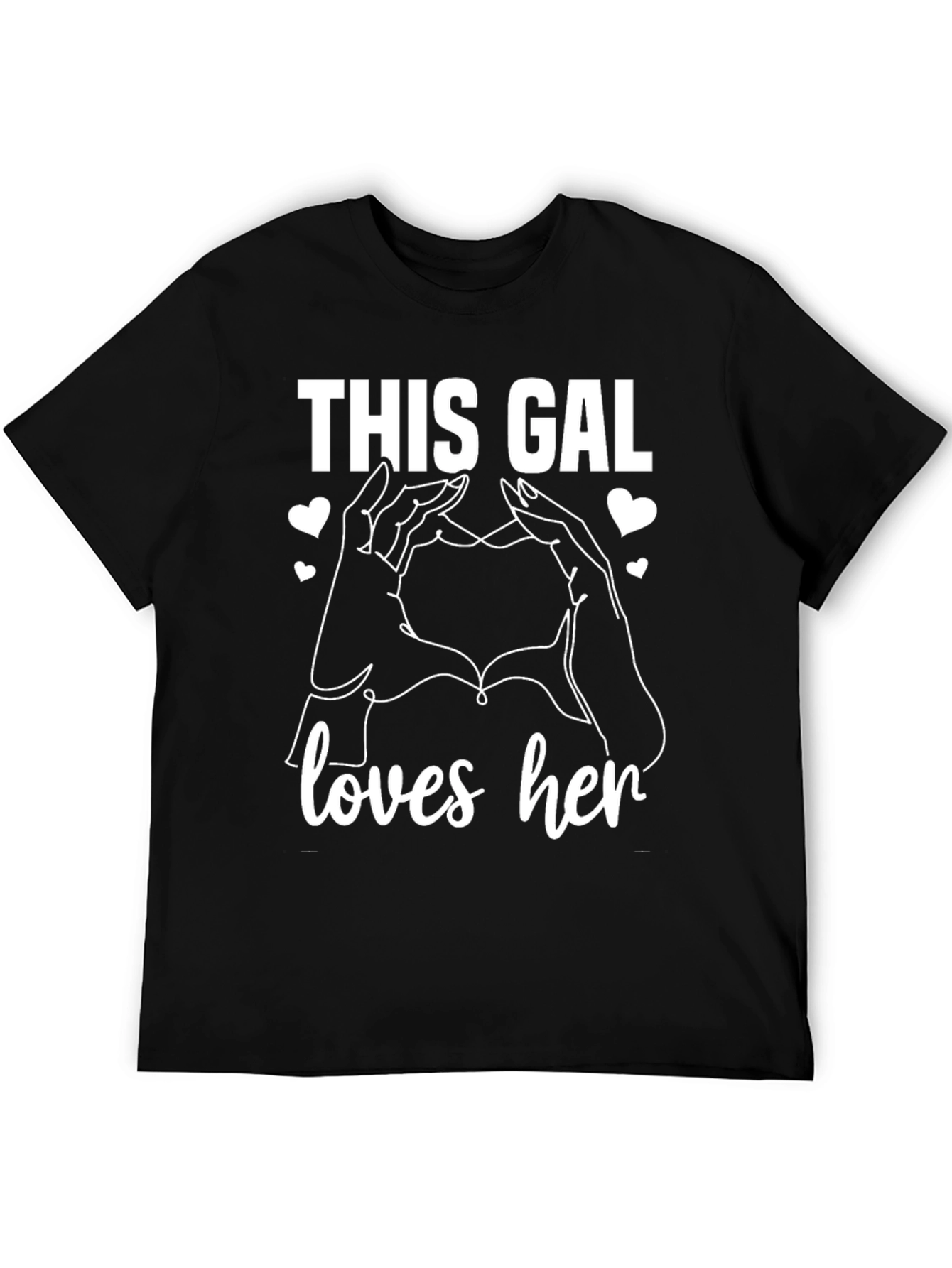 Black This Gal Loves Her T-Shirt view 5