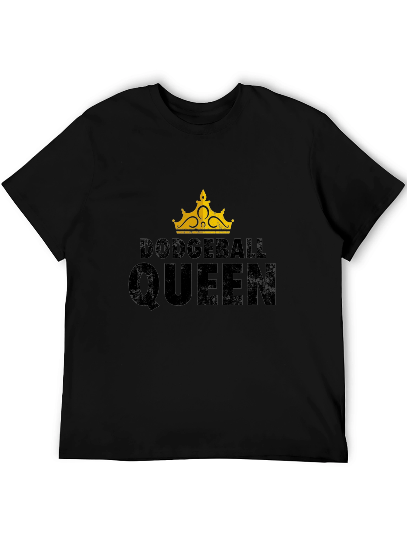 Black Dodgeball Queen Black Graphic T-Shirt view 5