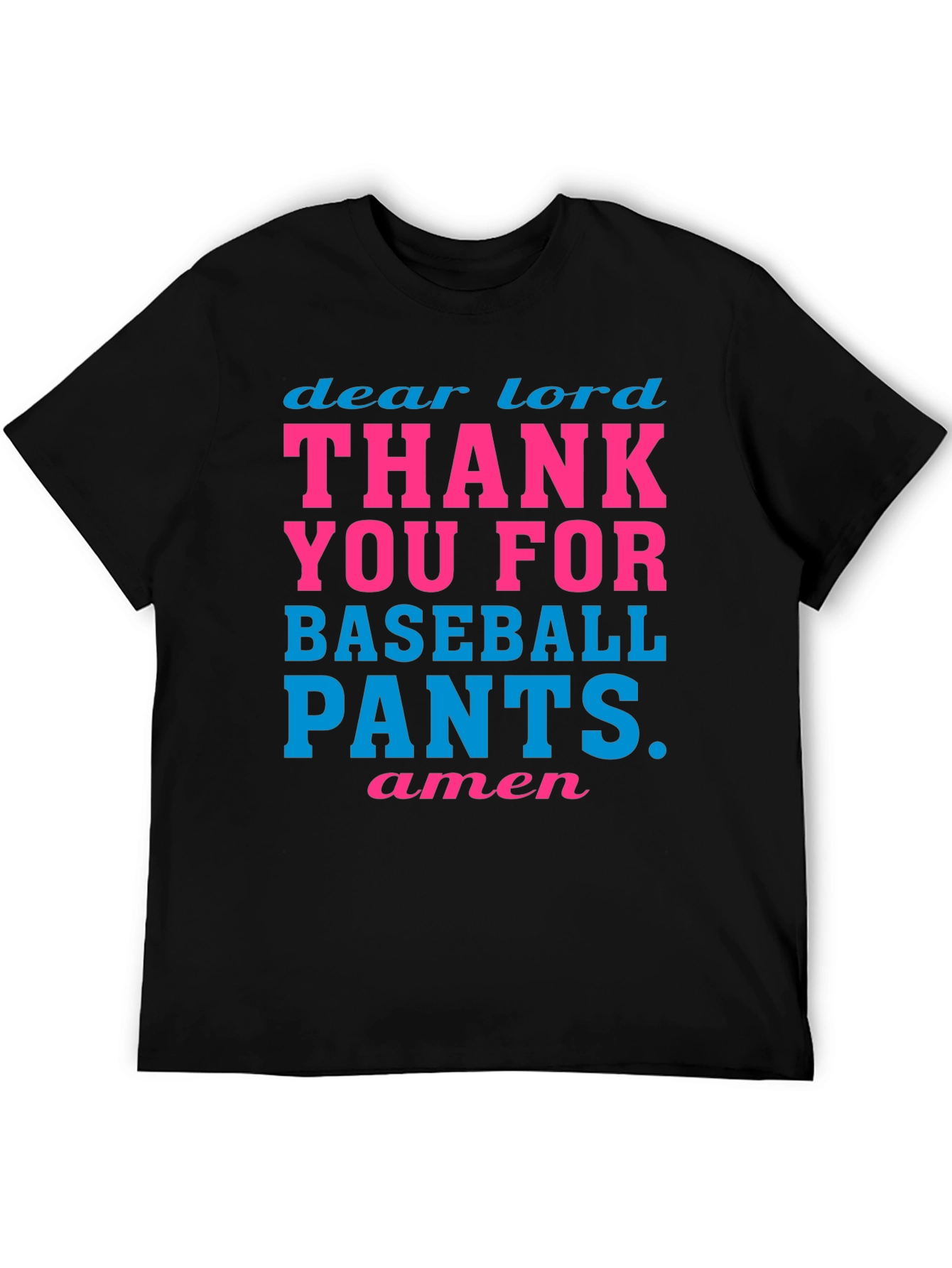 Black Dear Lord Baseball Pants Graphic Tee view 5