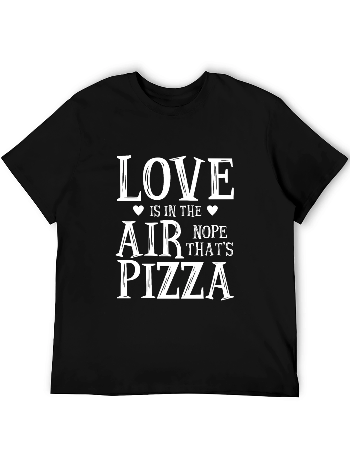 Black Love is in the Air Pizza T-Shirt view 5
