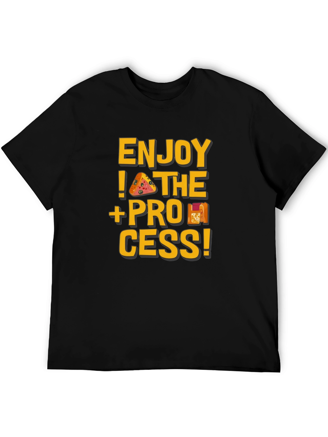 Black Enjoy the Process Graphic Tee view 5
