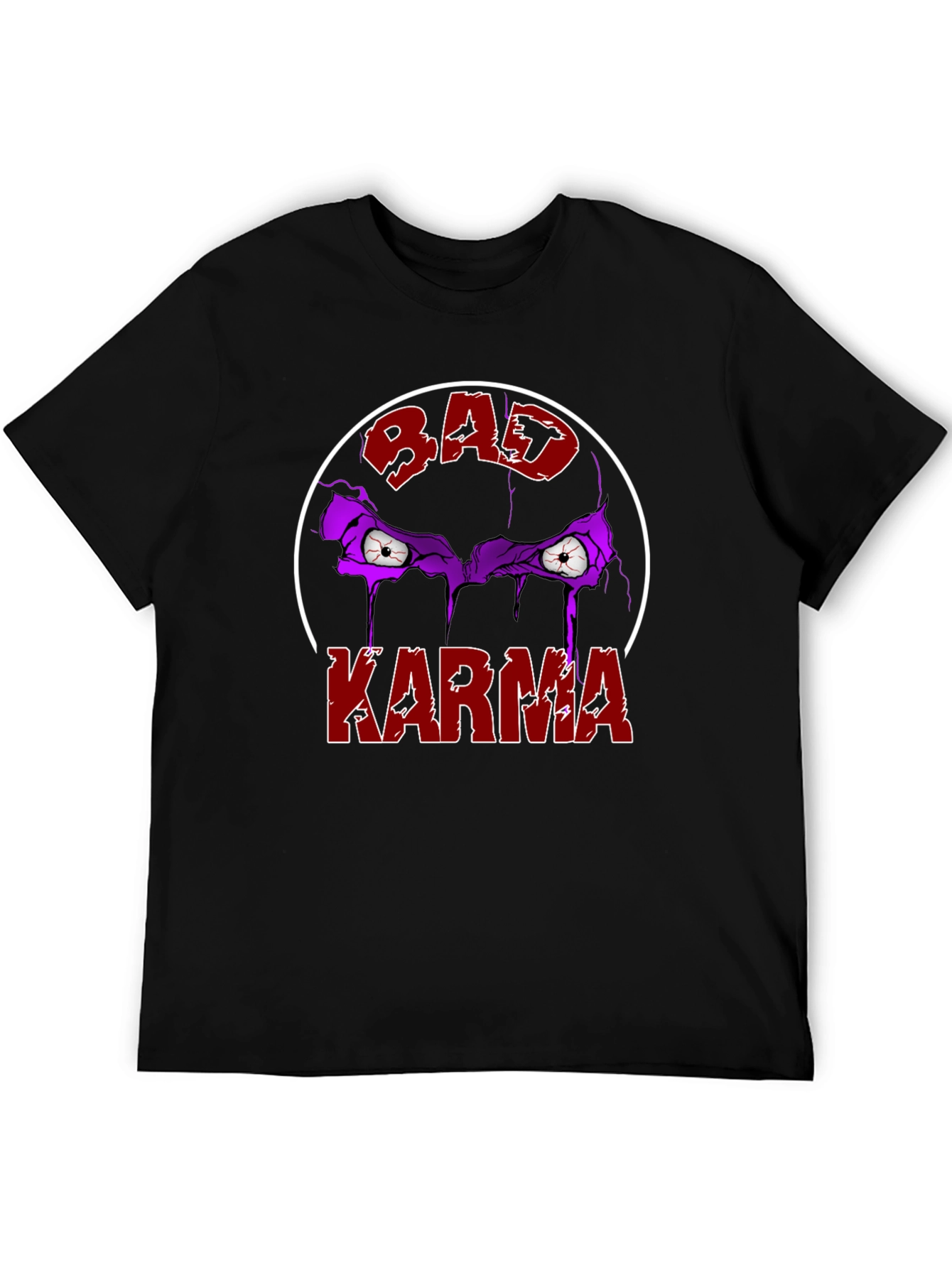 Black Bad Karma Graphic T-Shirt view 5