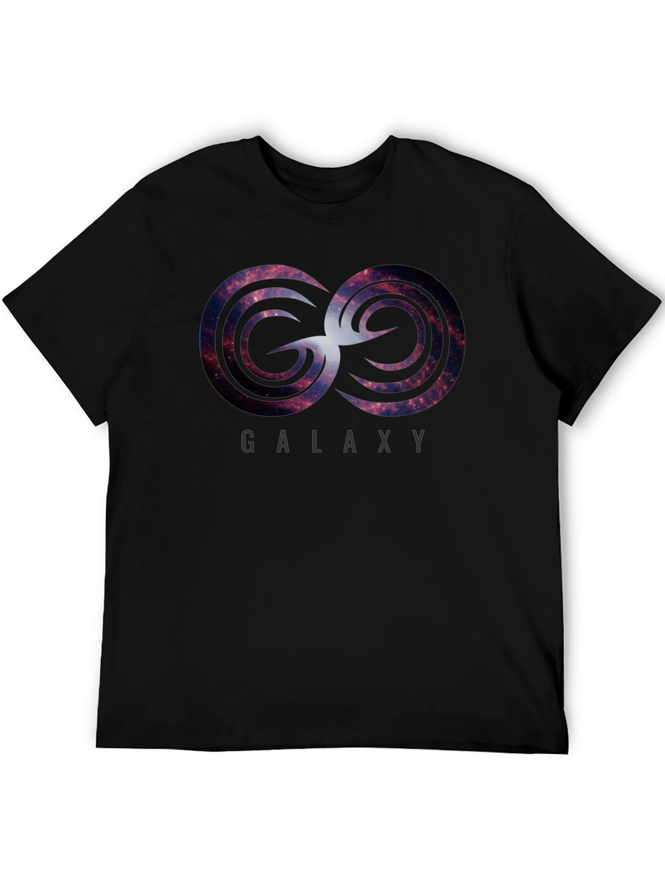 Black Galaxy Graphic Tee - Cosmic Design T-Shirt view 5