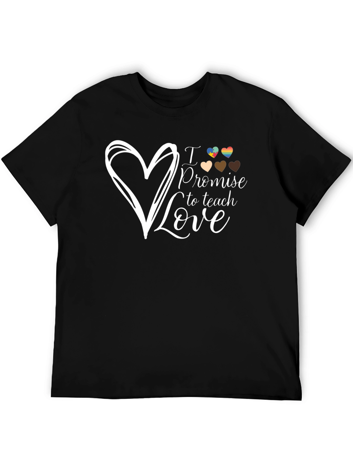 Black Love Teaching T-Shirt view 5