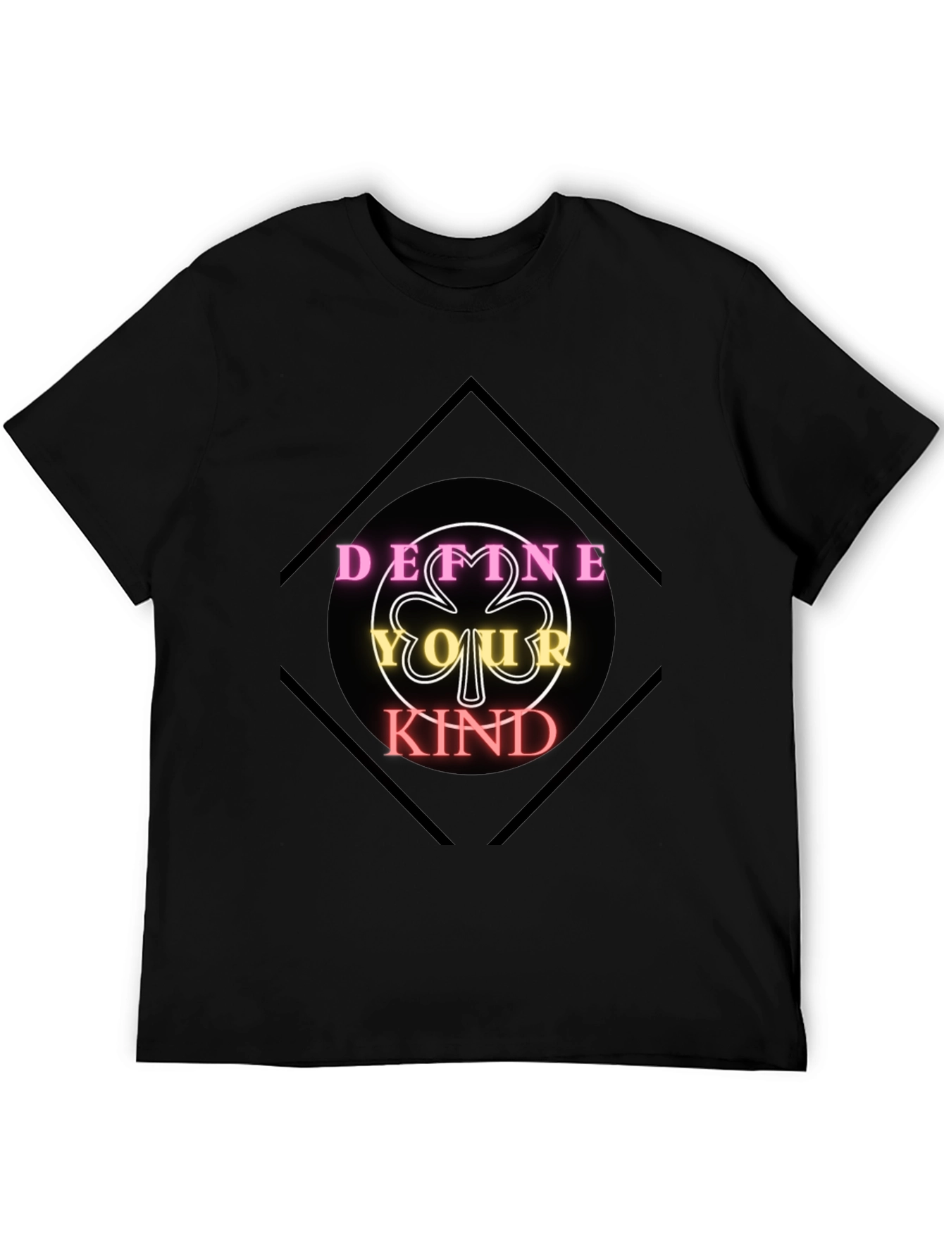 Black Define Your Kind Graphic Tee - Black Cotton Shirt view 5