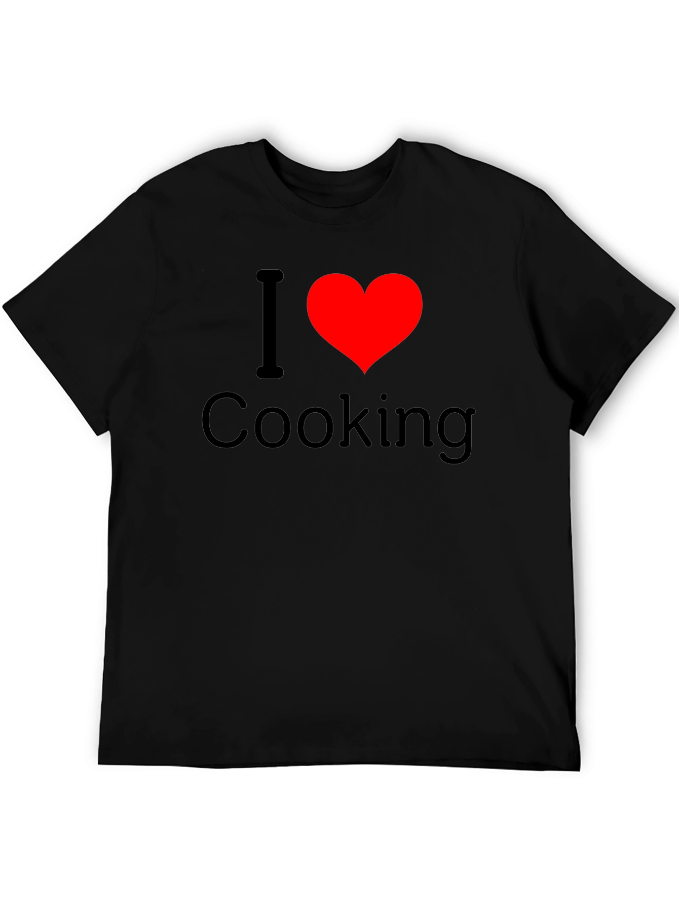Black I Love Cooking T-Shirt view 5