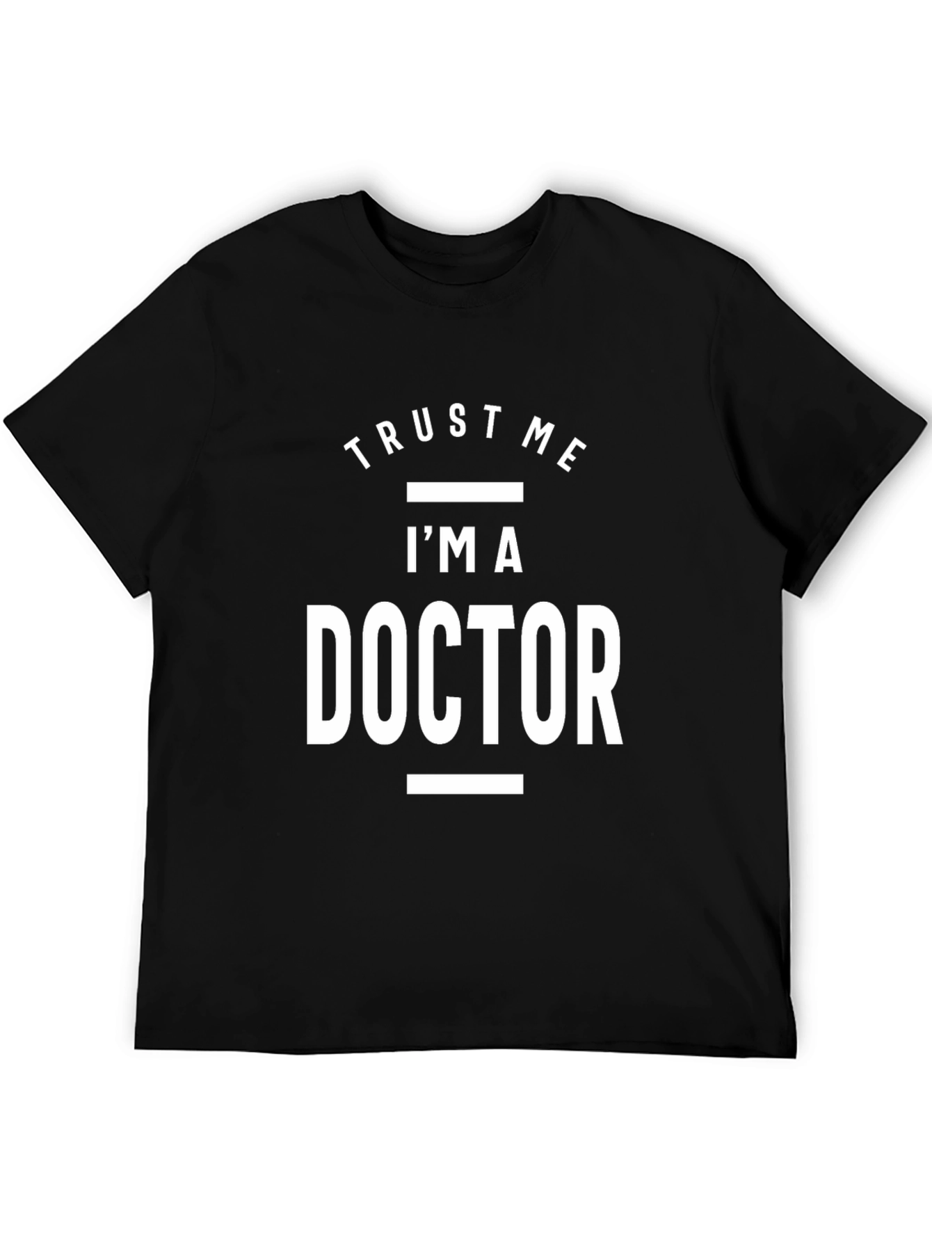 Black Trust Me I'm a Doctor T-Shirt view 5