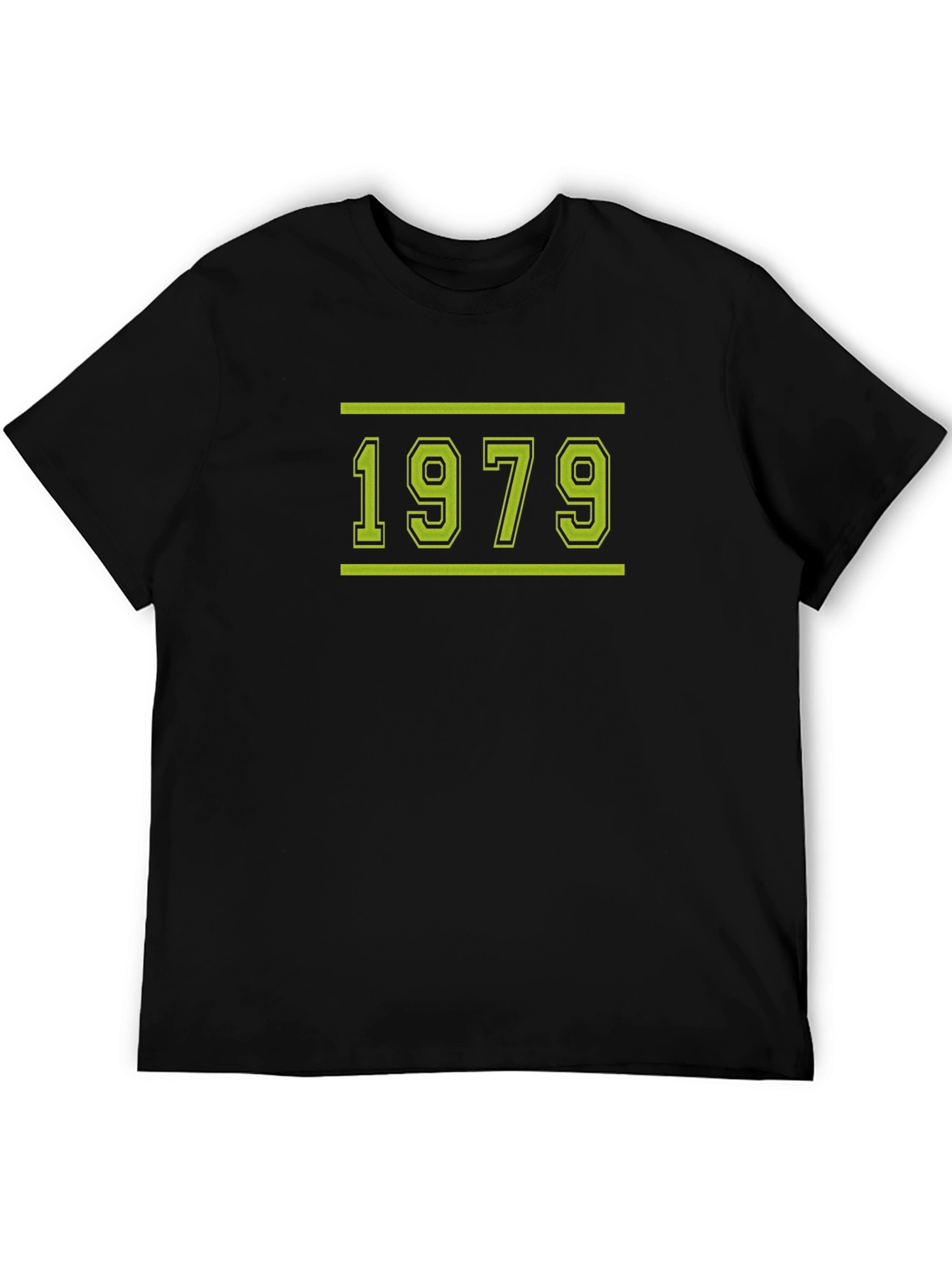 Black 1979 Retro Graphic T-Shirt - Classic Year Design view 5