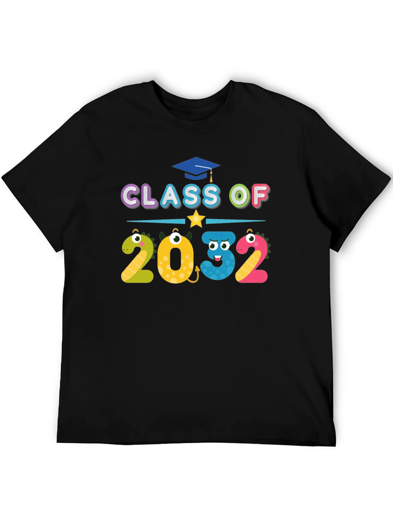 Black Class of 2032 T-Shirt view 5
