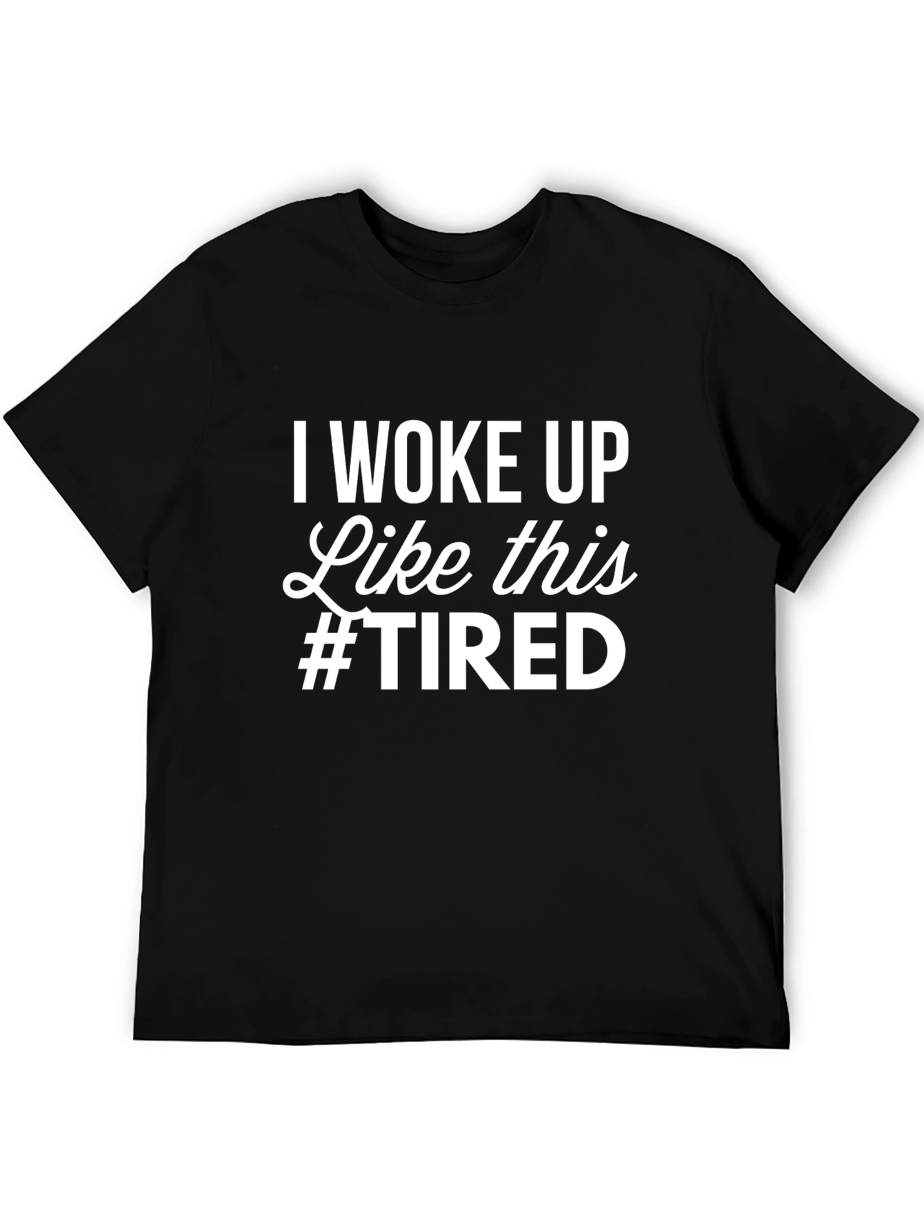 Black Woke Up Like This Funny Graphic T-Shirt view 5