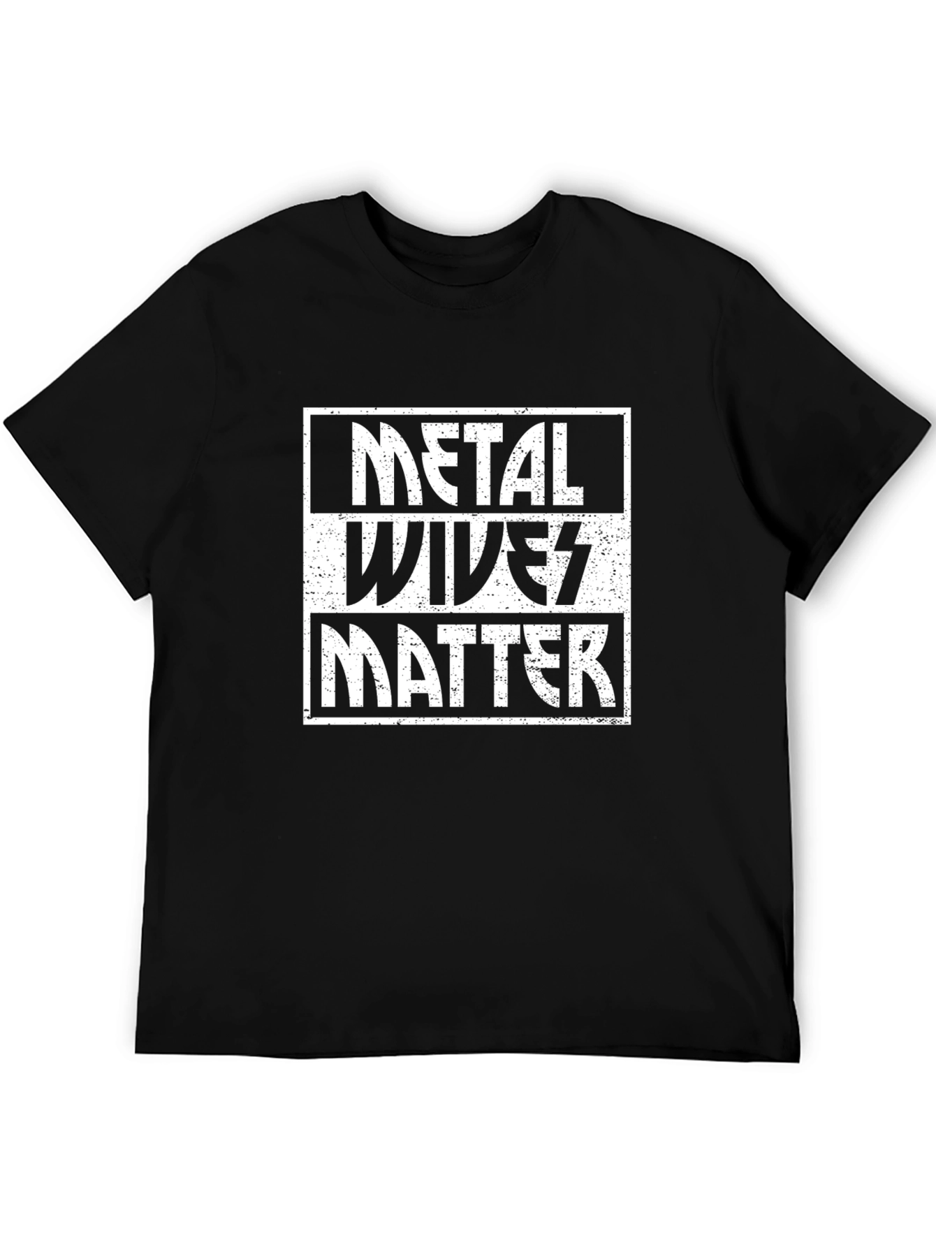 Black Metal Wives Matter Graphic T-Shirt view 5