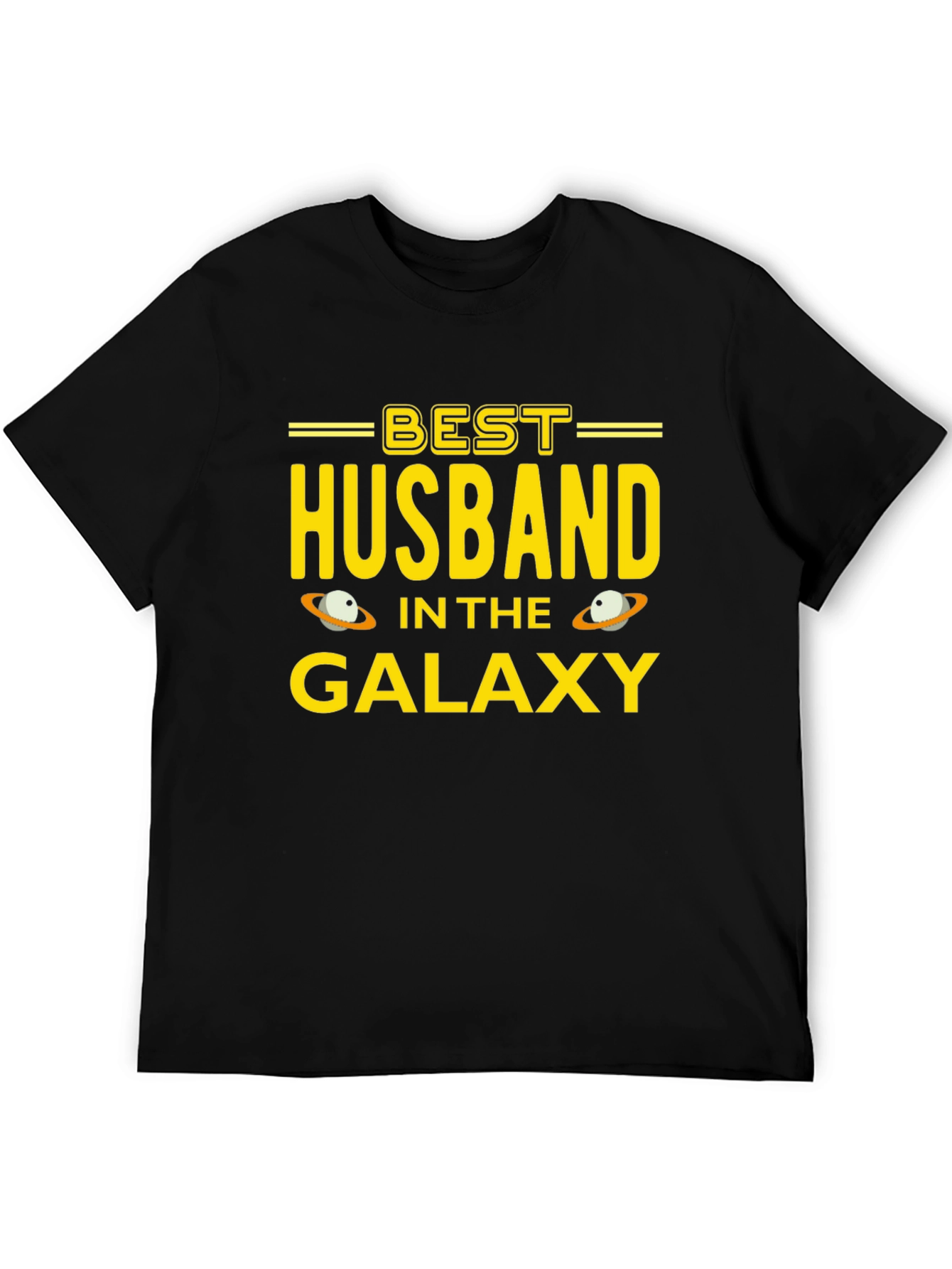 Black Best Husband in the Galaxy T-Shirt view 5