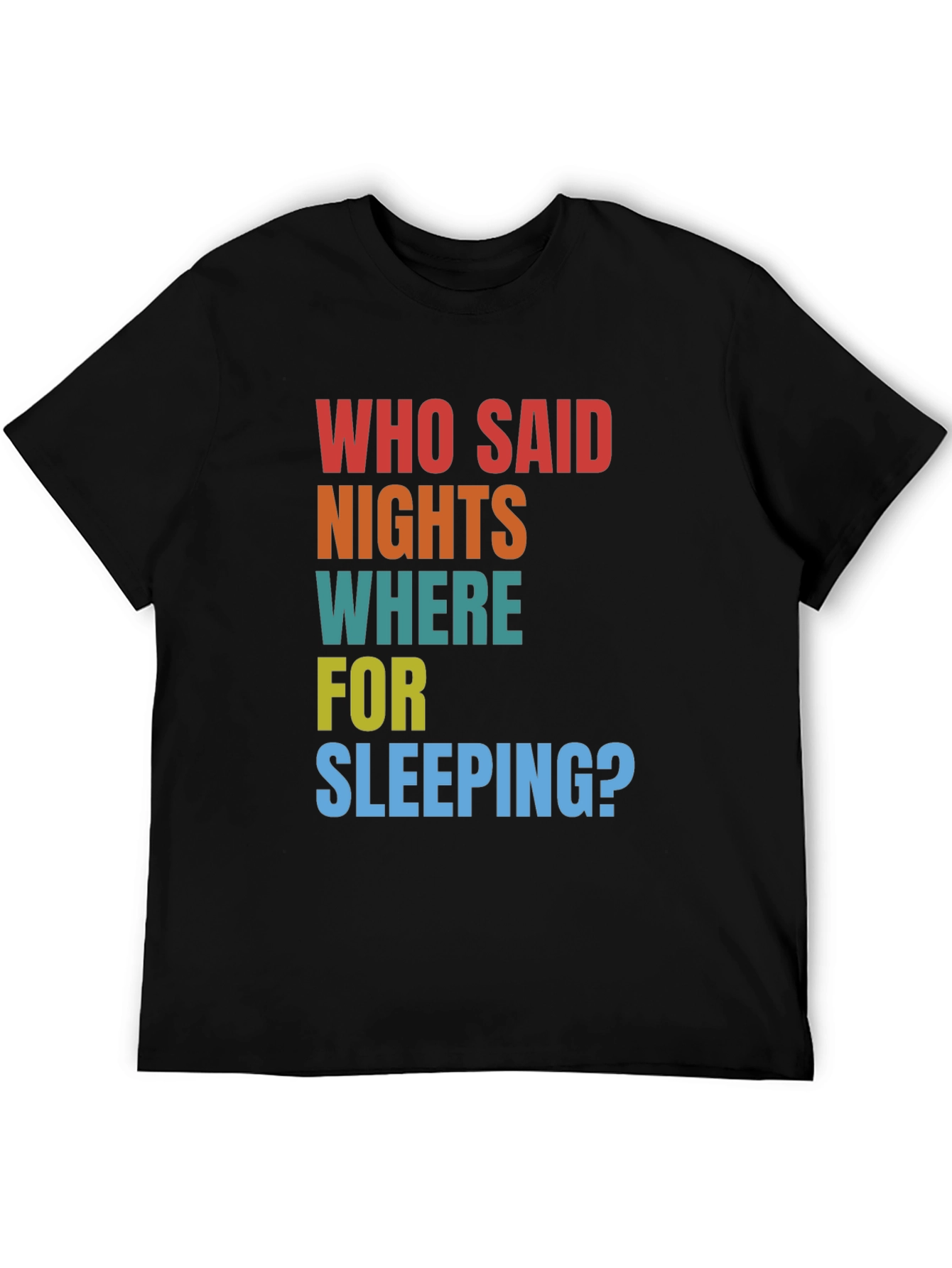 Black Night Owl Tee: Who Said Nights Were for Sleeping? view 5