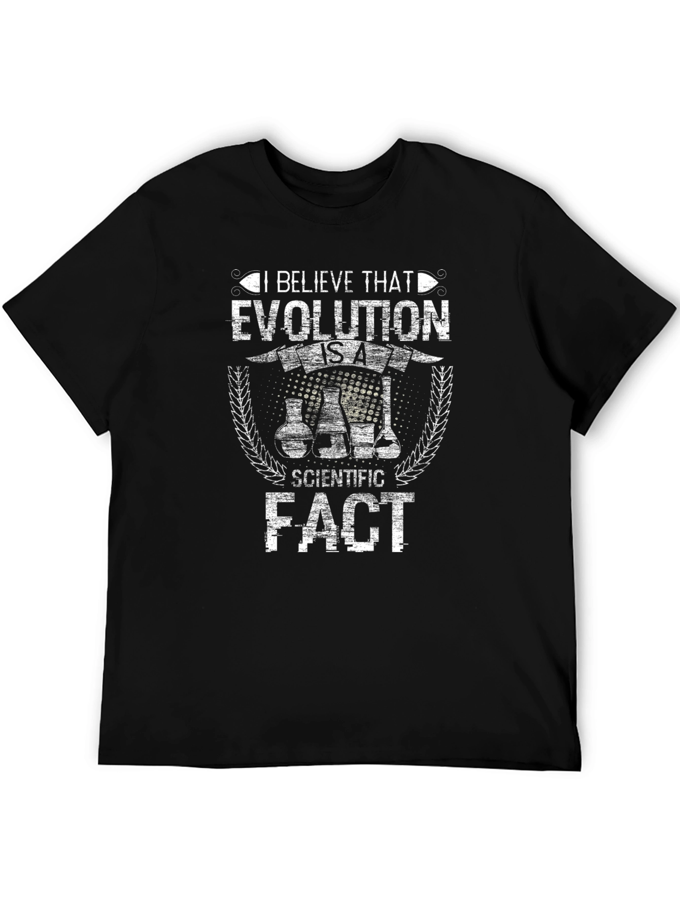 Black Evolution is a Scientific Fact Graphic T-Shirt view 5