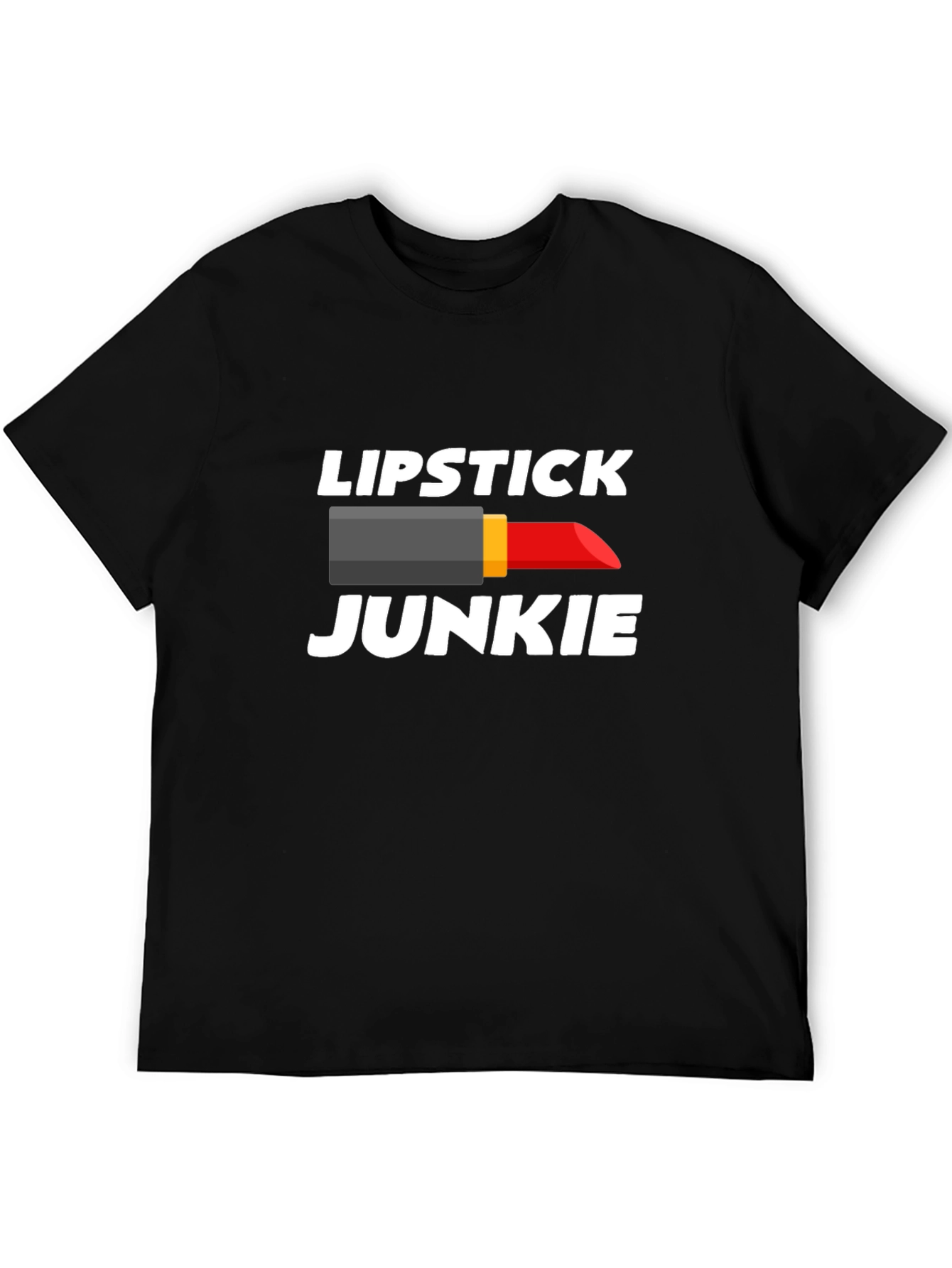 Black Lipstick Junkie Graphic T-Shirt - Unisex view 5