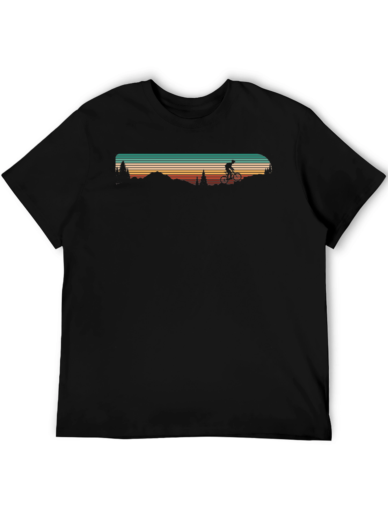 Black Mountain Biking Retro T-Shirt view 5