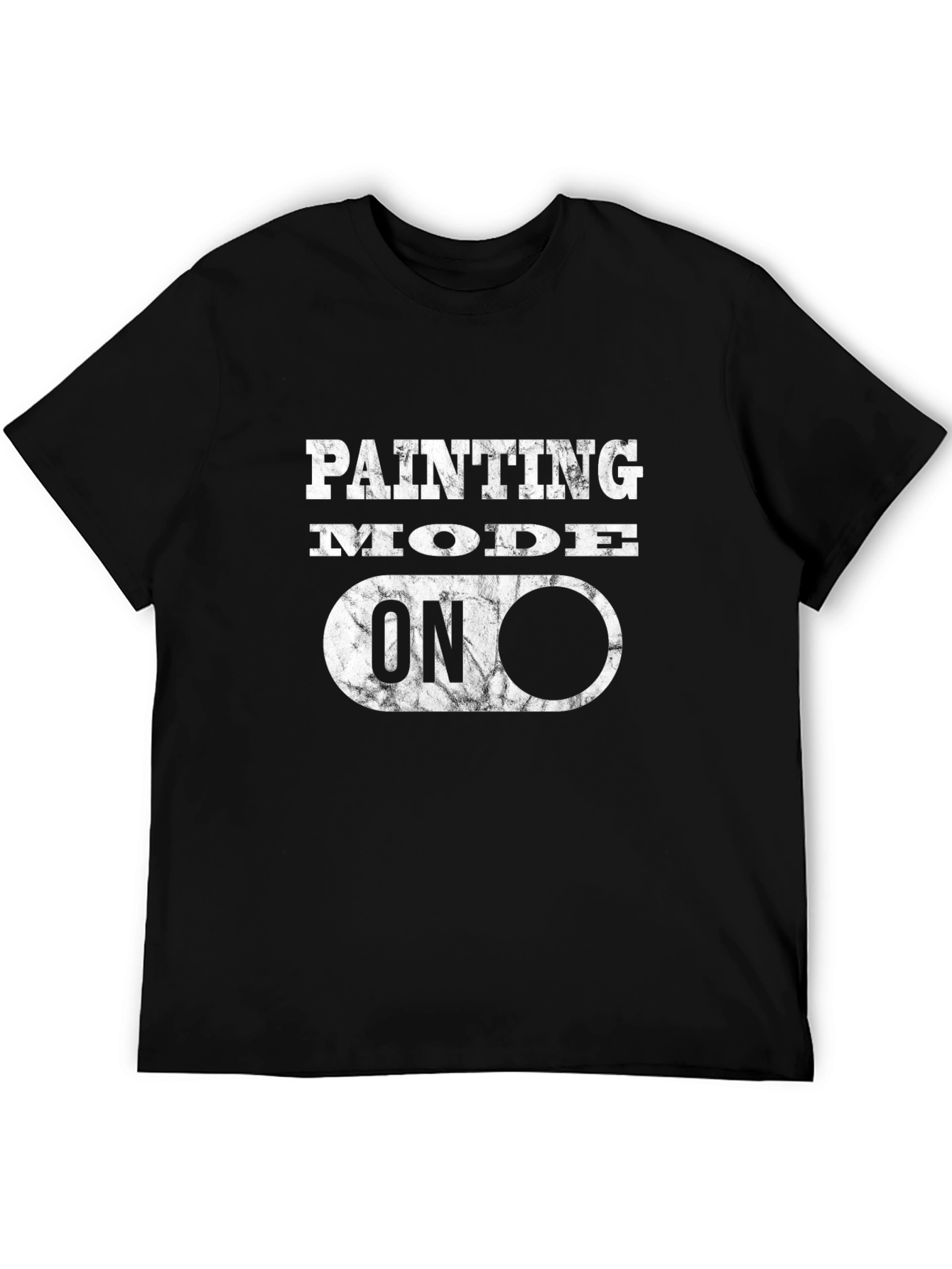 Black Painting Mode On Graphic Tee - Creative Artist Shirt view 5