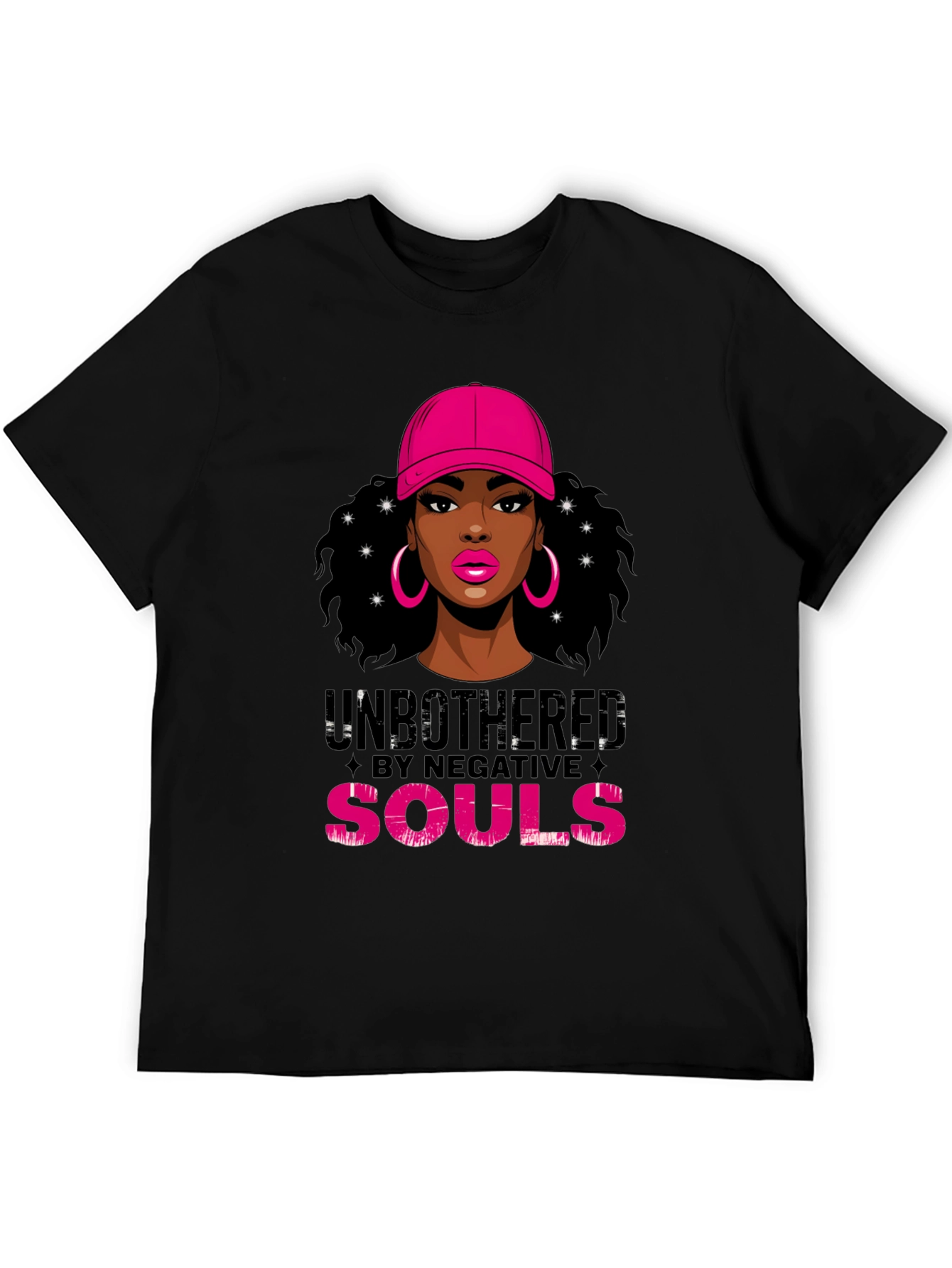 Black Unbothered Graphic Tee - Stylish Women's T-Shirt view 5