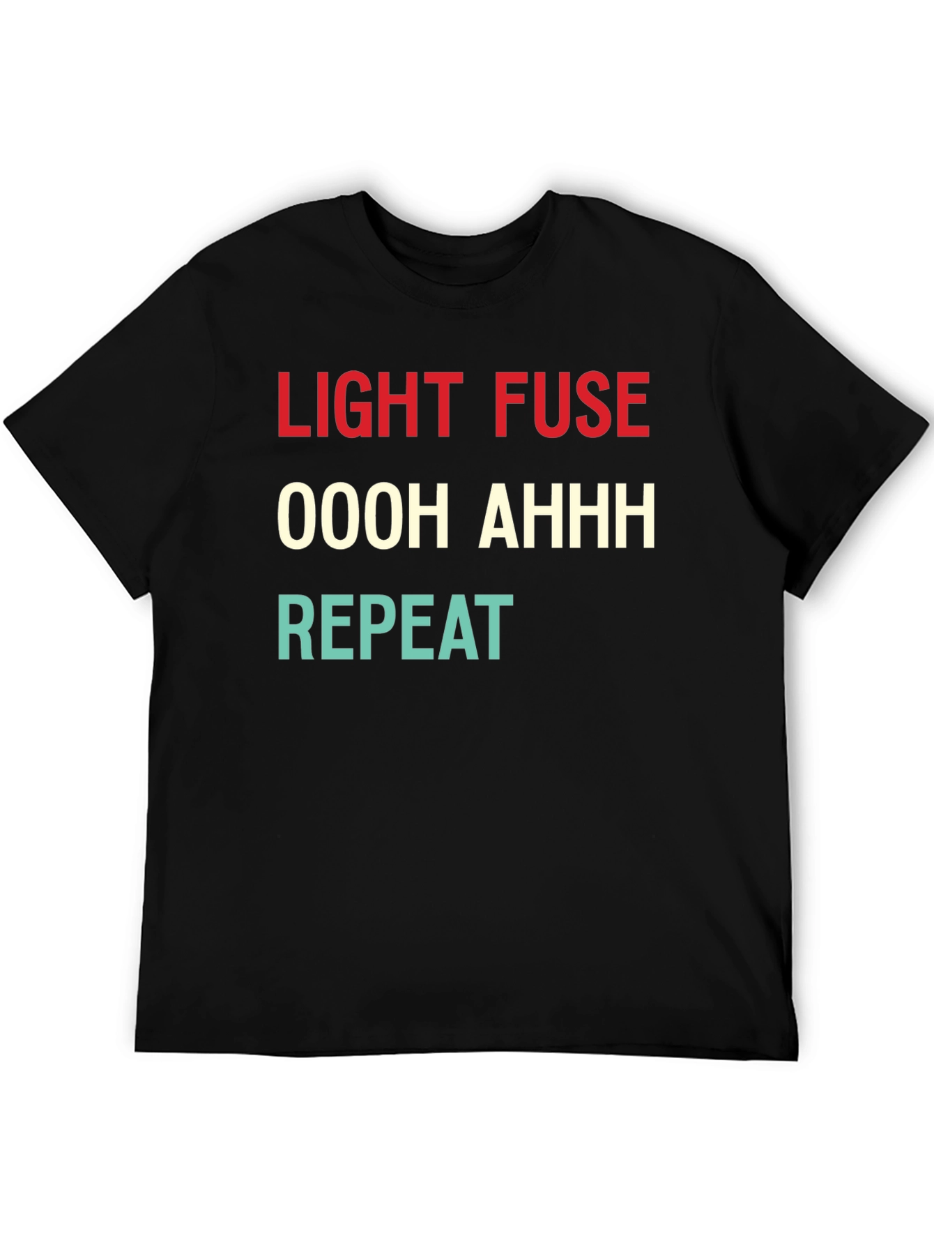 Black Light Fuse T-Shirt - Funny Fireworks Design view 5