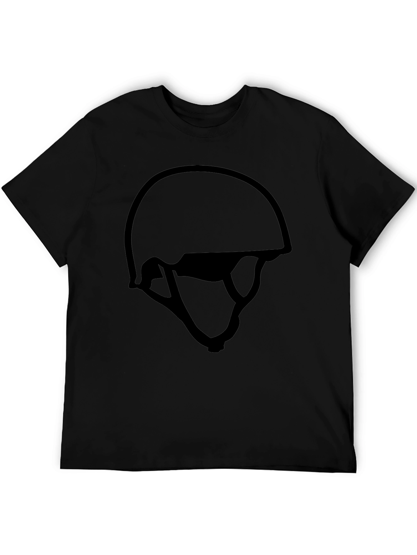 Black Black Helmet Graphic Tee - Stylish & Comfortable view 5