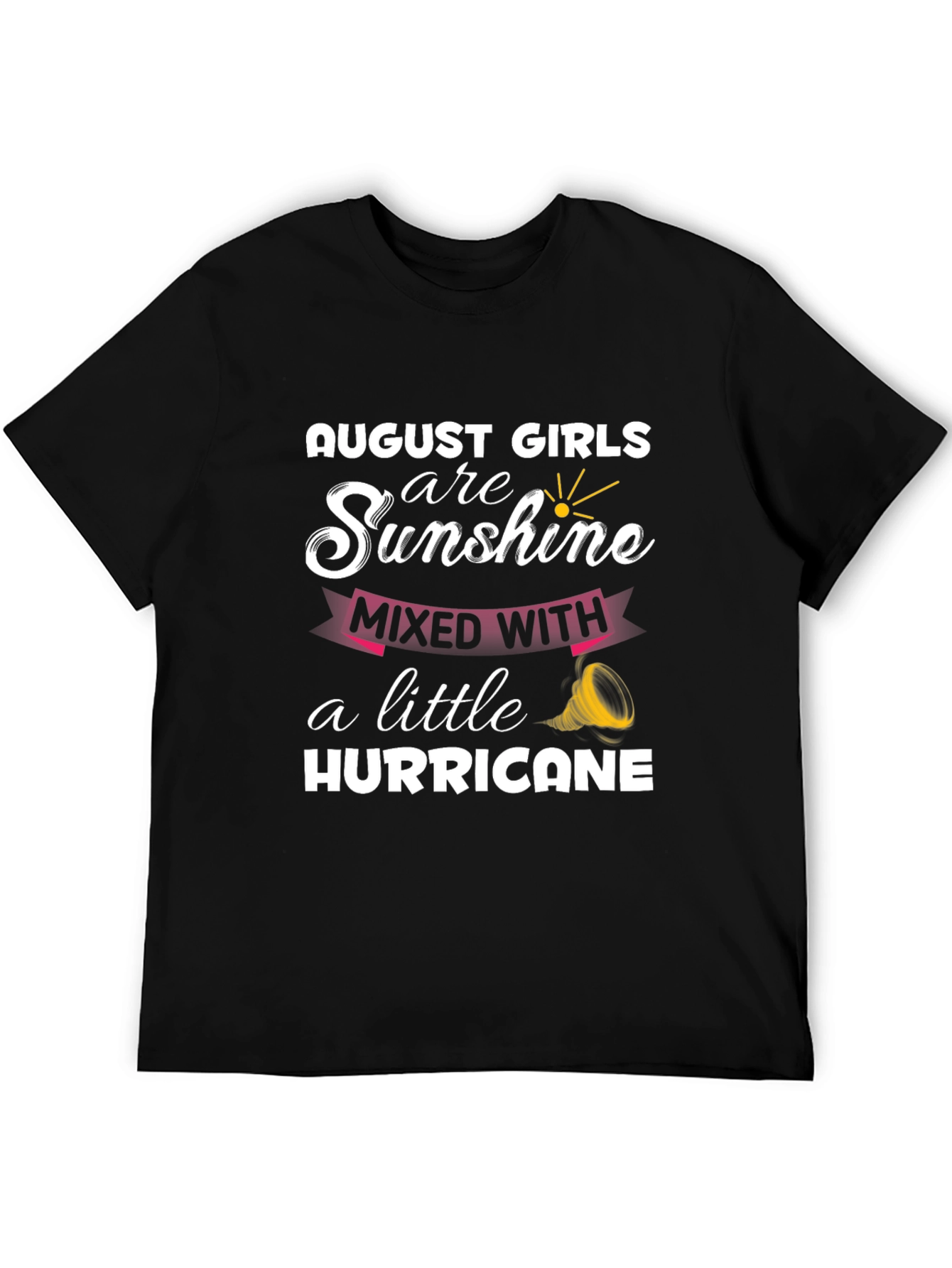 Black August Girls Sunshine Hurricane Black Graphic Tee view 5