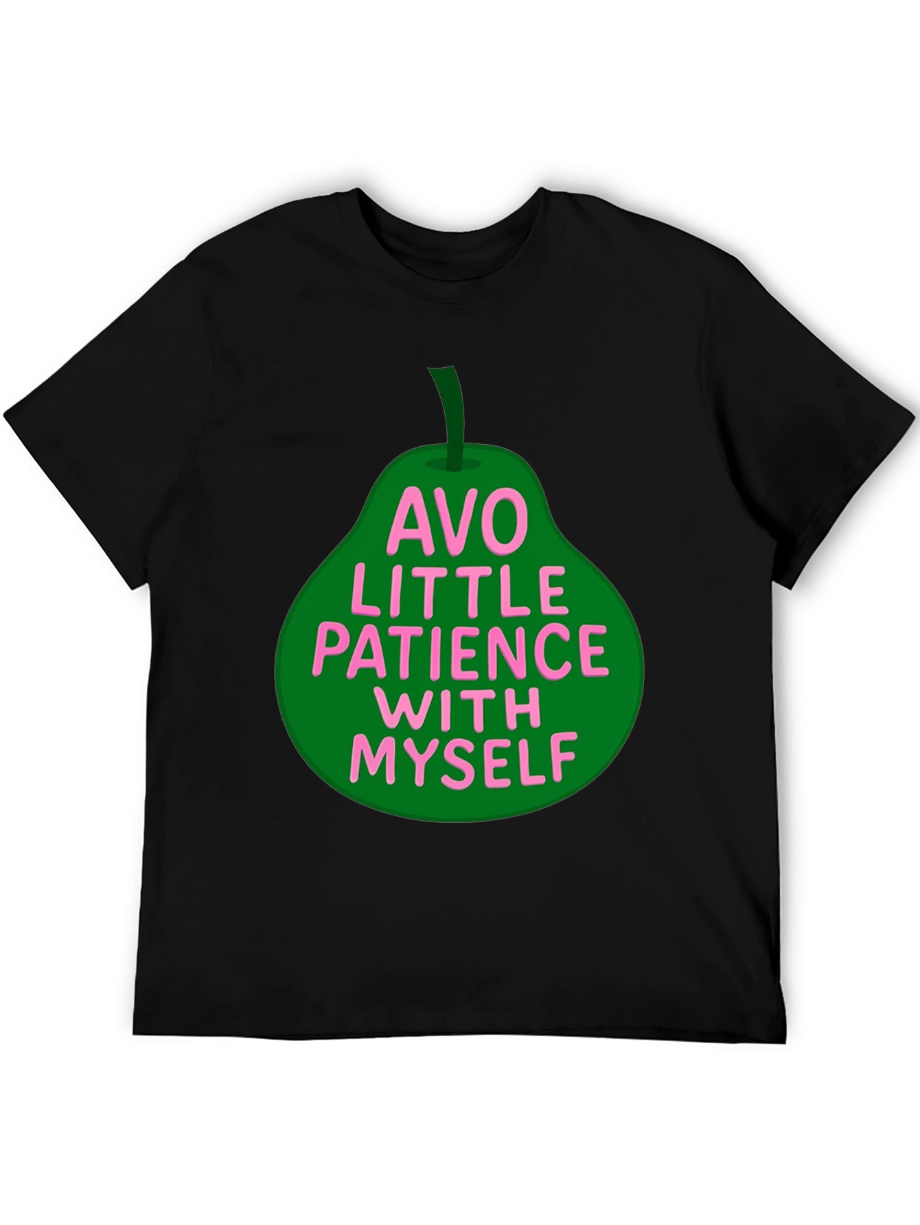 Black Avo Little Patience T-Shirt view 5