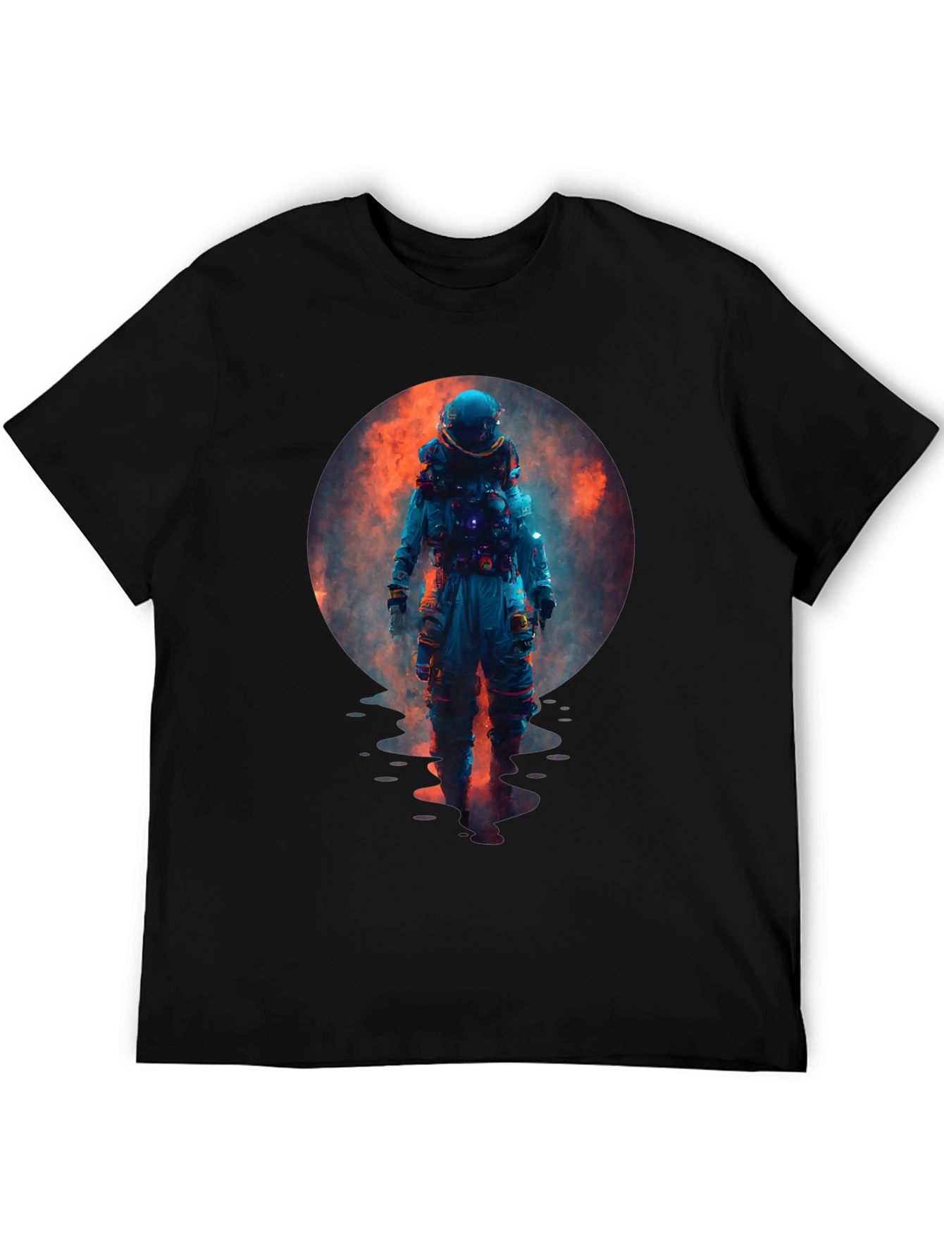 Black Astronaut Graphic Tee - Galaxy Dreamin' T-Shirt view 5