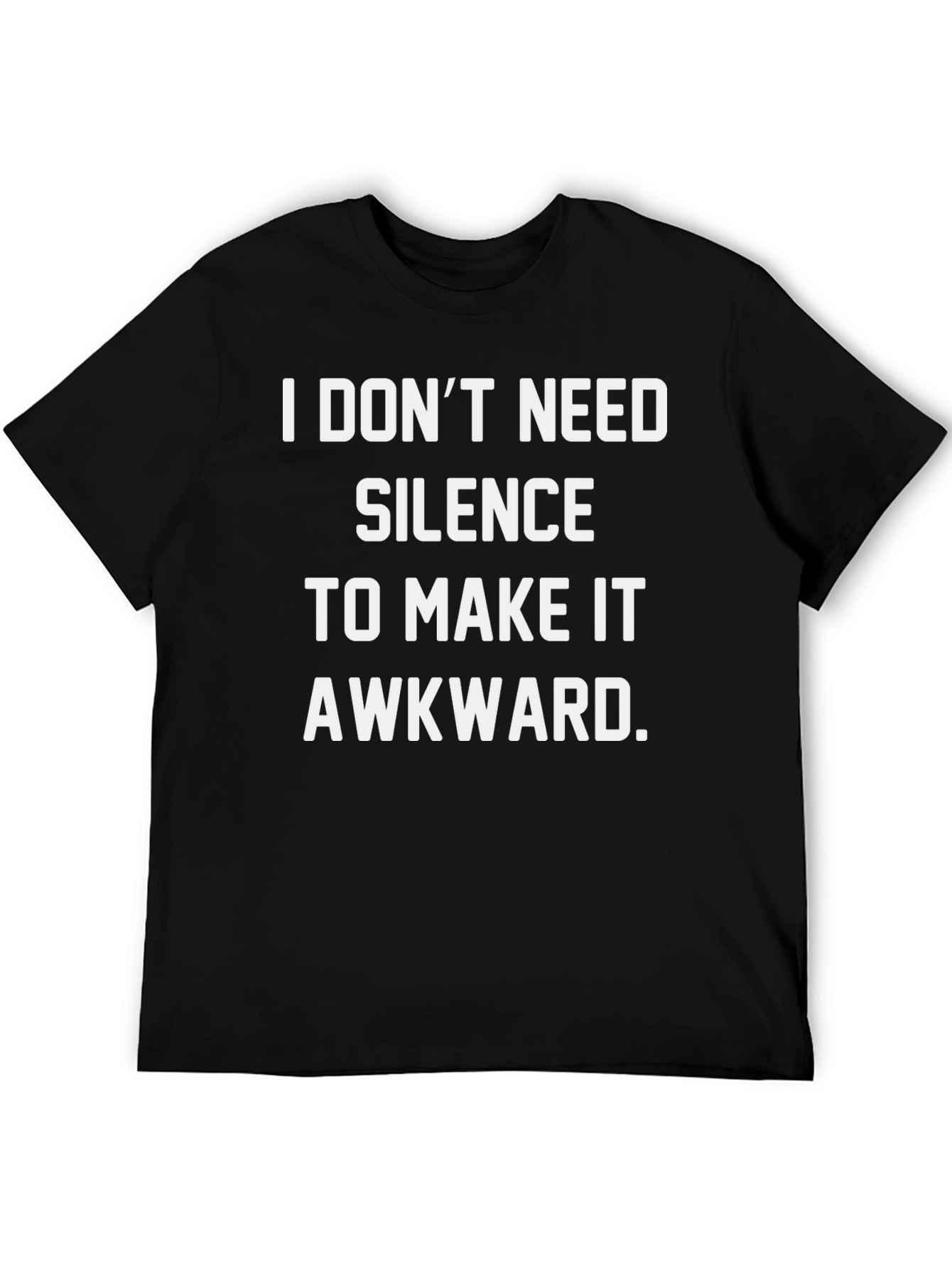 Black Awkward Humor T-Shirt - Funny Statement Tee view 5