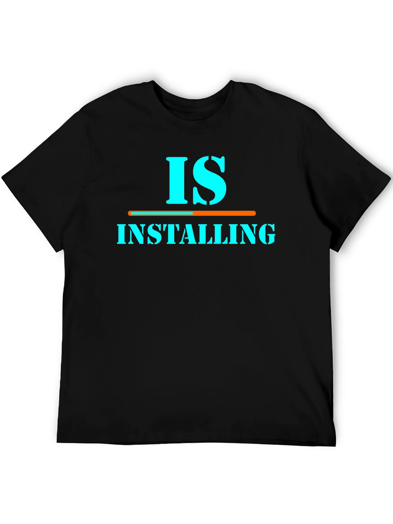 Black Is Installing Graphic Tee - Funny Programmer Shirt view 5