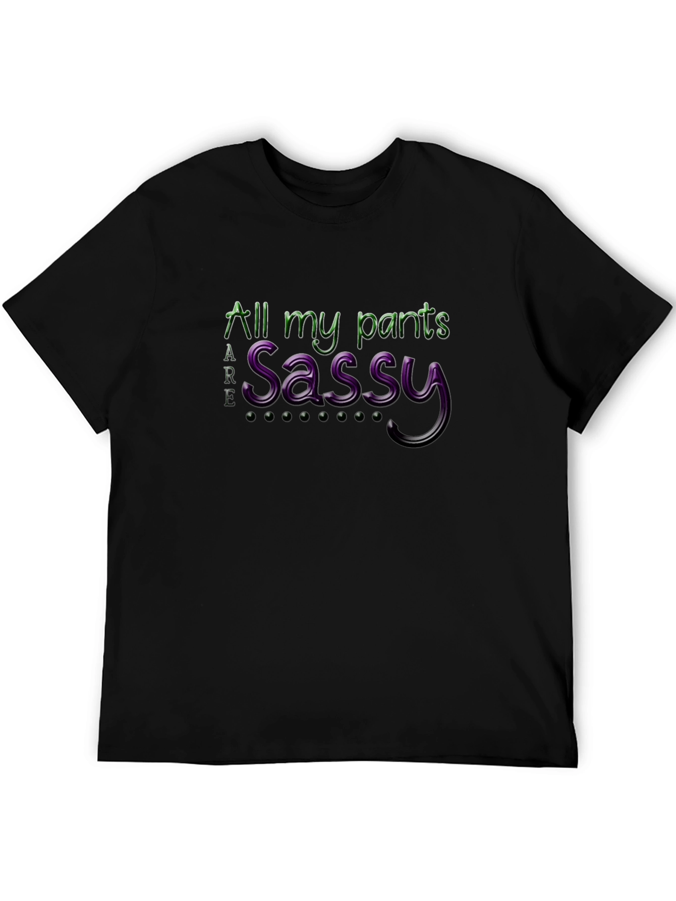 Black Sassy Pants Graphic Tee - Stylish Comfort view 5