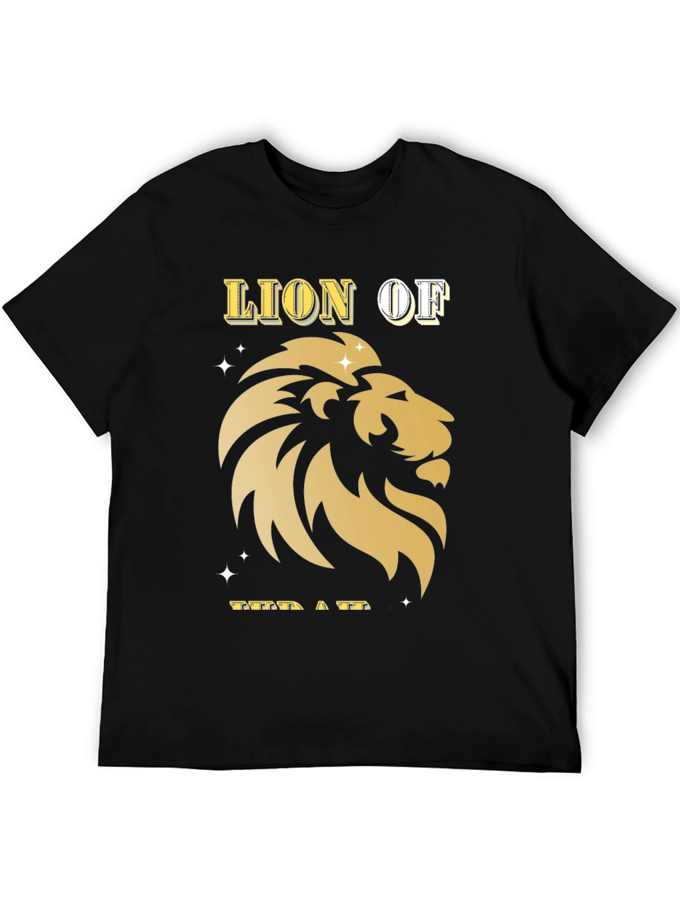 Black Lion of Judah Graphic Tee - Black Cotton Blend view 5