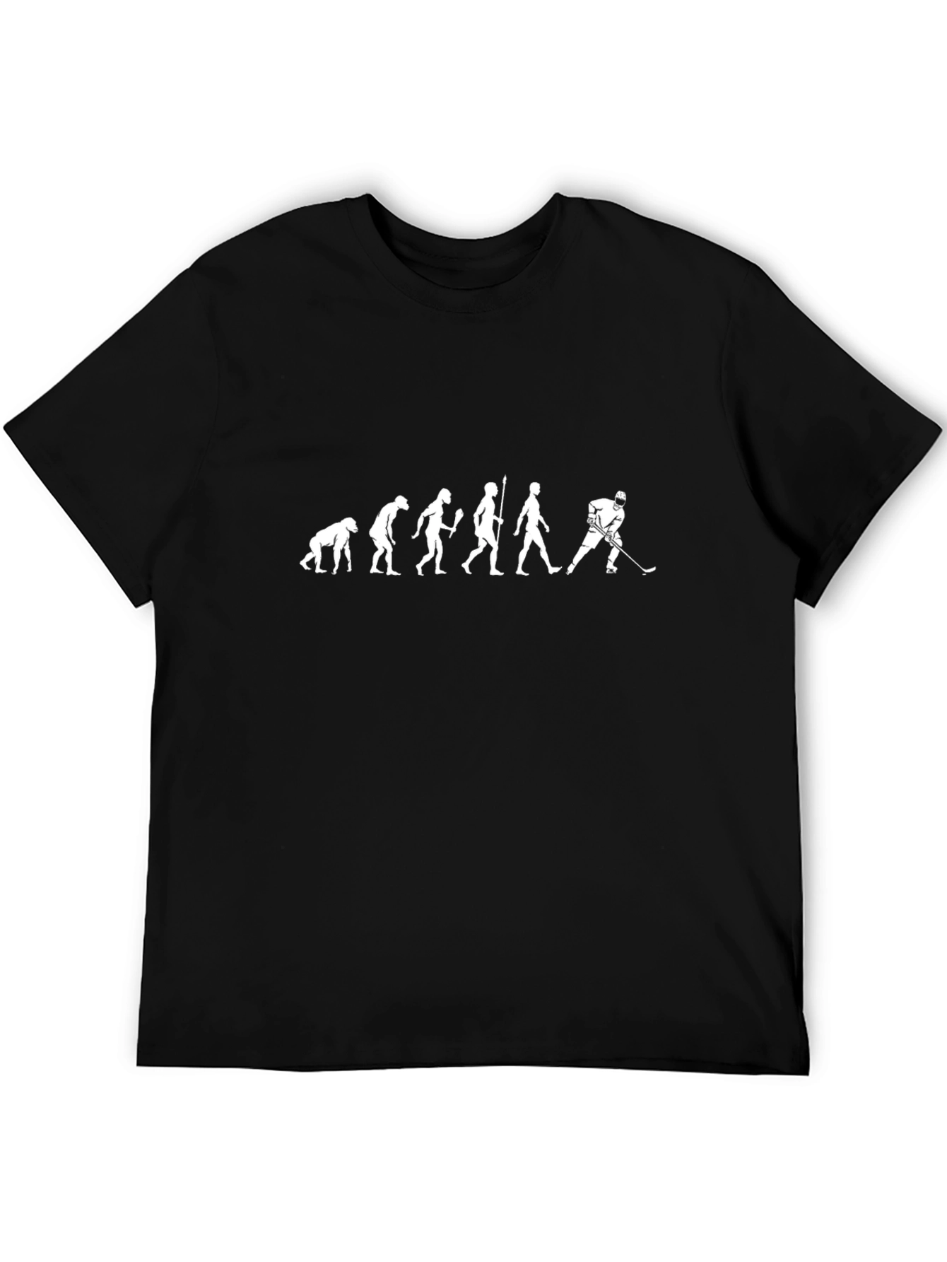 Black Hockey Evolution Graphic T-Shirt view 5
