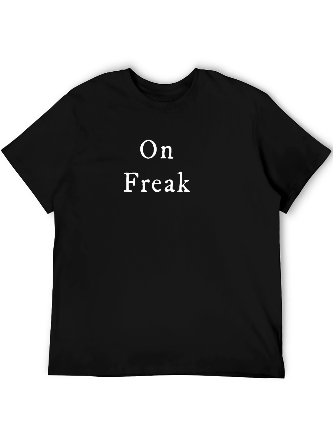 Black On Freak Graphic Tee - Soft Cotton T-Shirt view 5