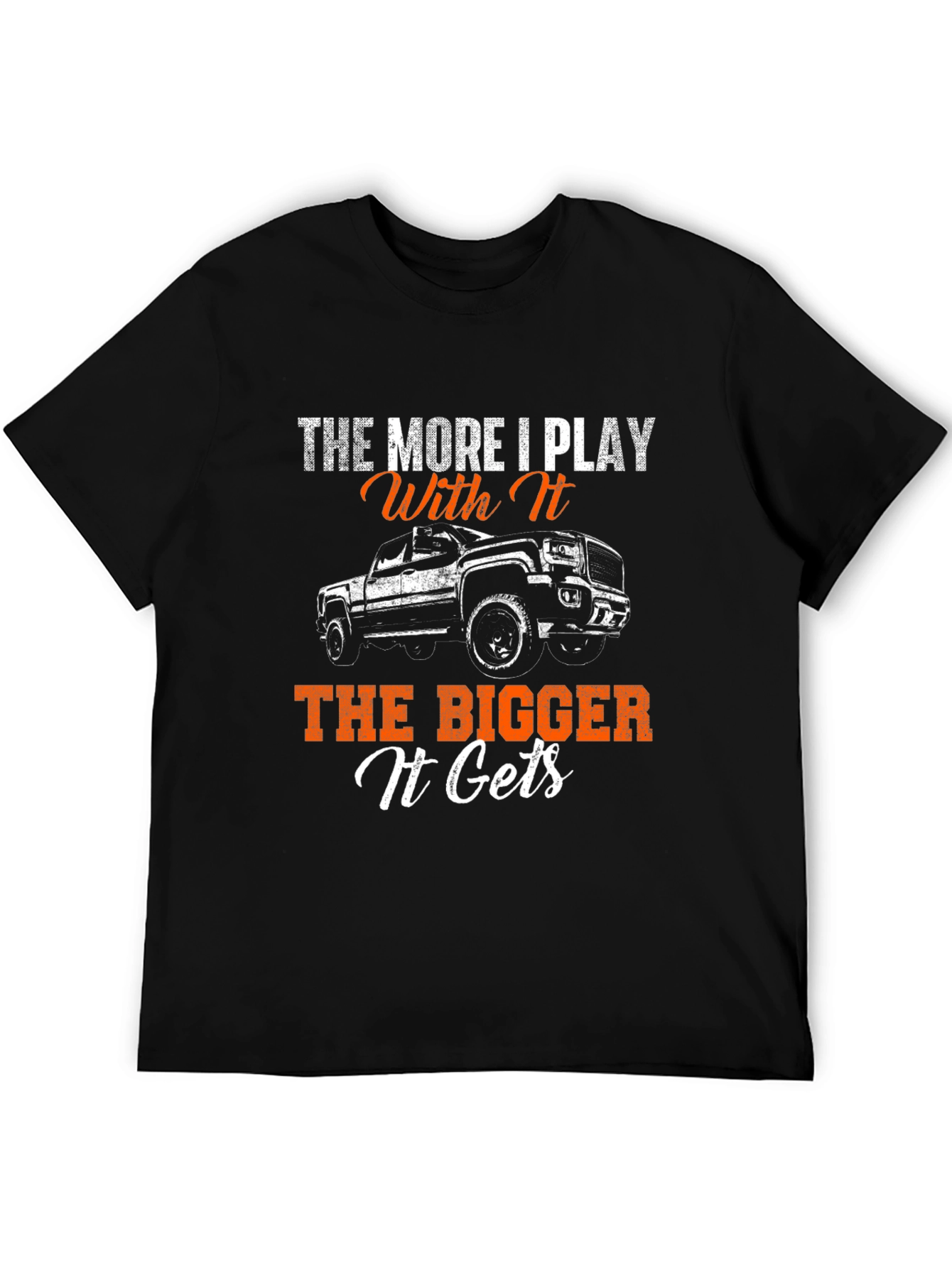 Black The More I Play With It T-Shirt view 5