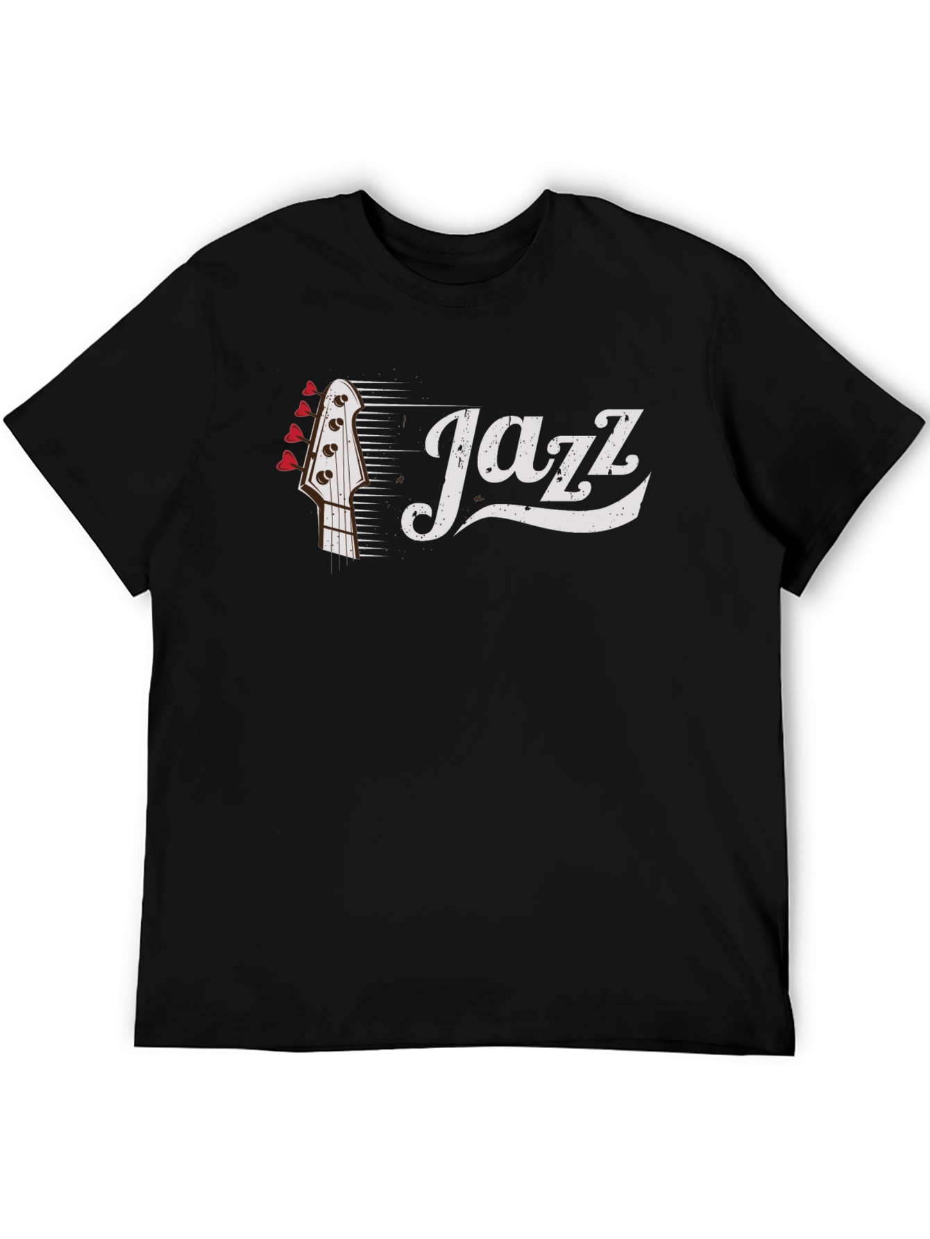 Black Jazz Music T-Shirt | Band Headstock view 5