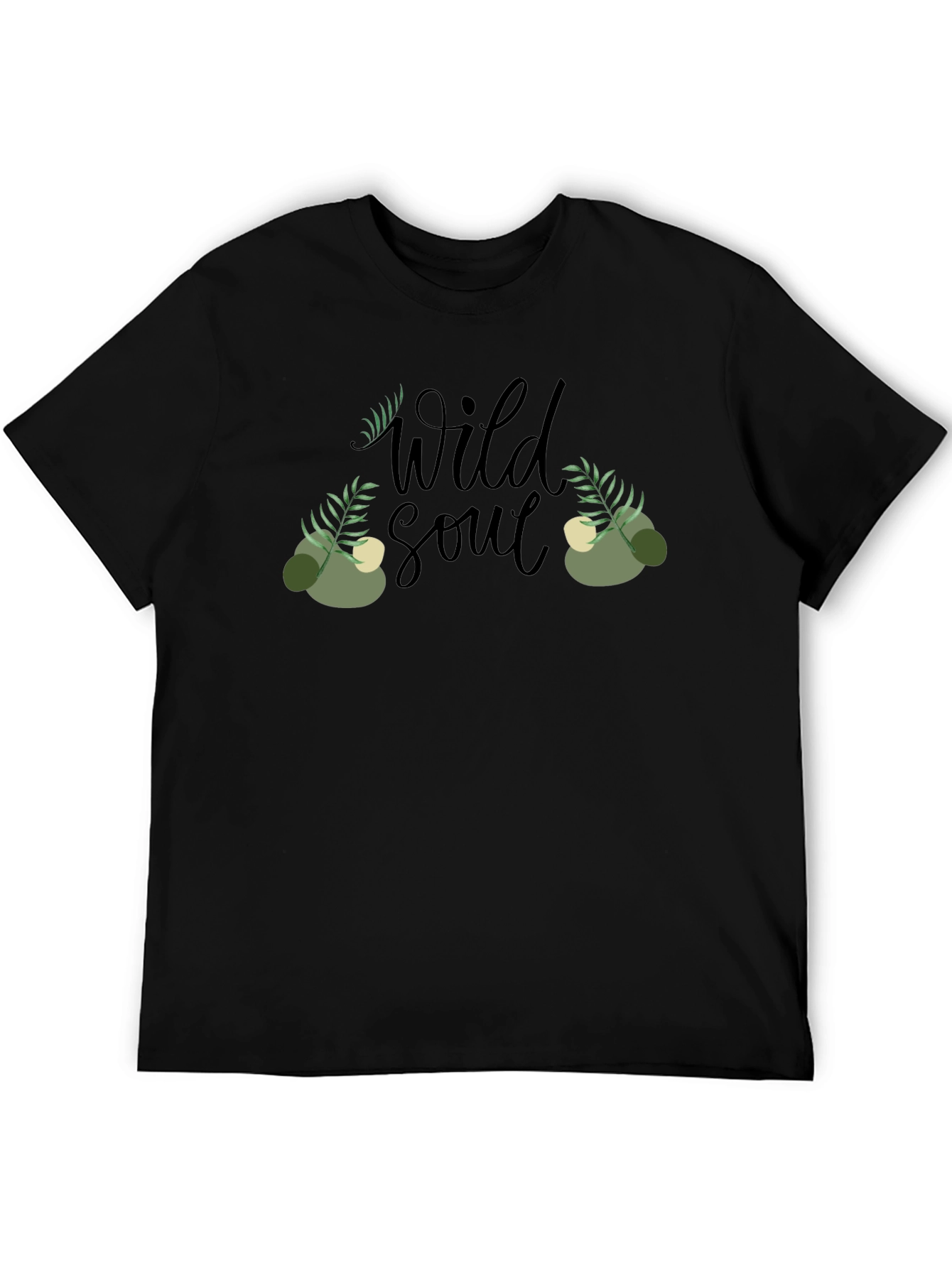 Black Wild Soul Graphic T-Shirt - Nature Inspired Design view 5