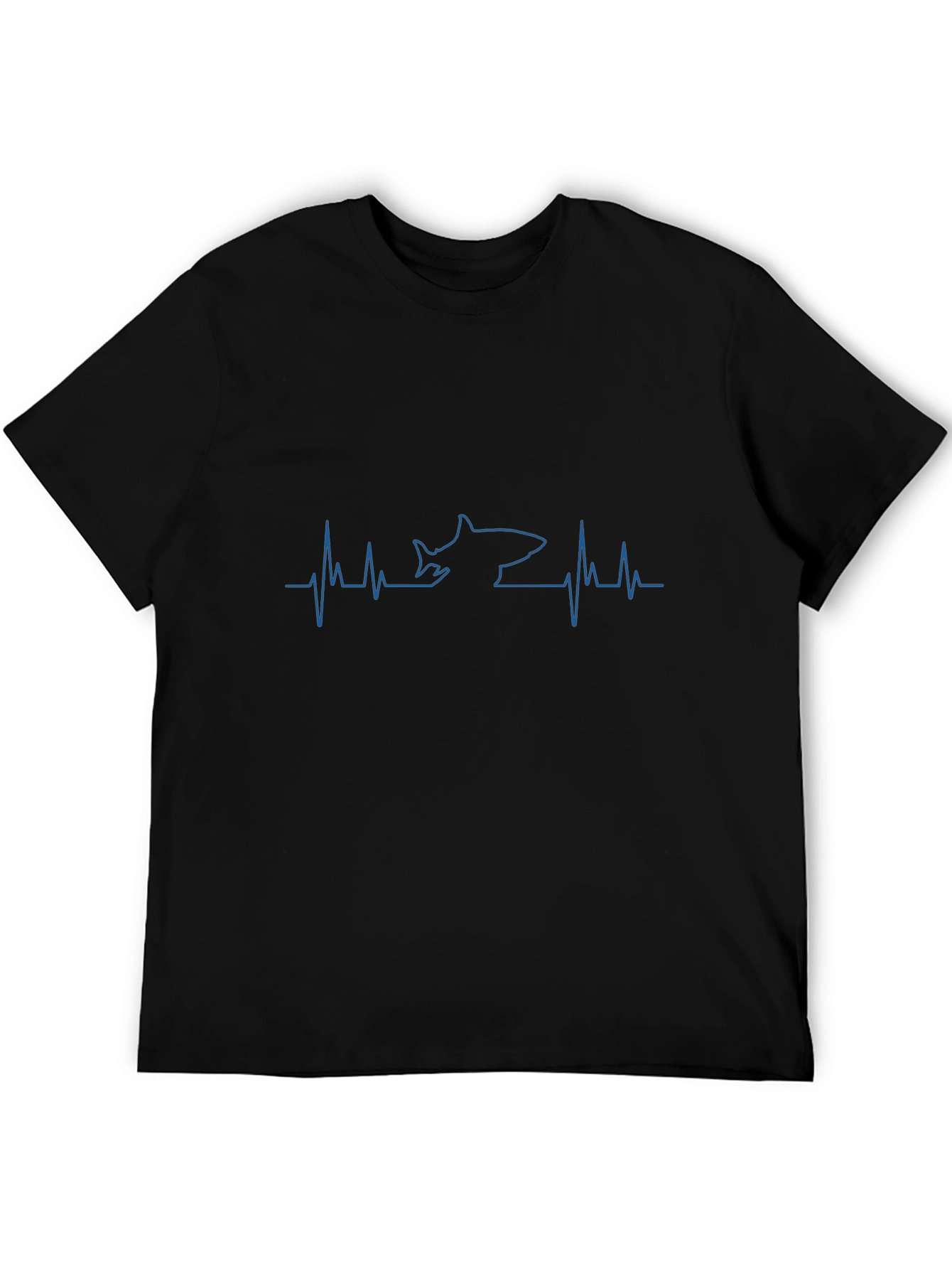 Black Shark Heartbeat T-Shirt - Black view 5