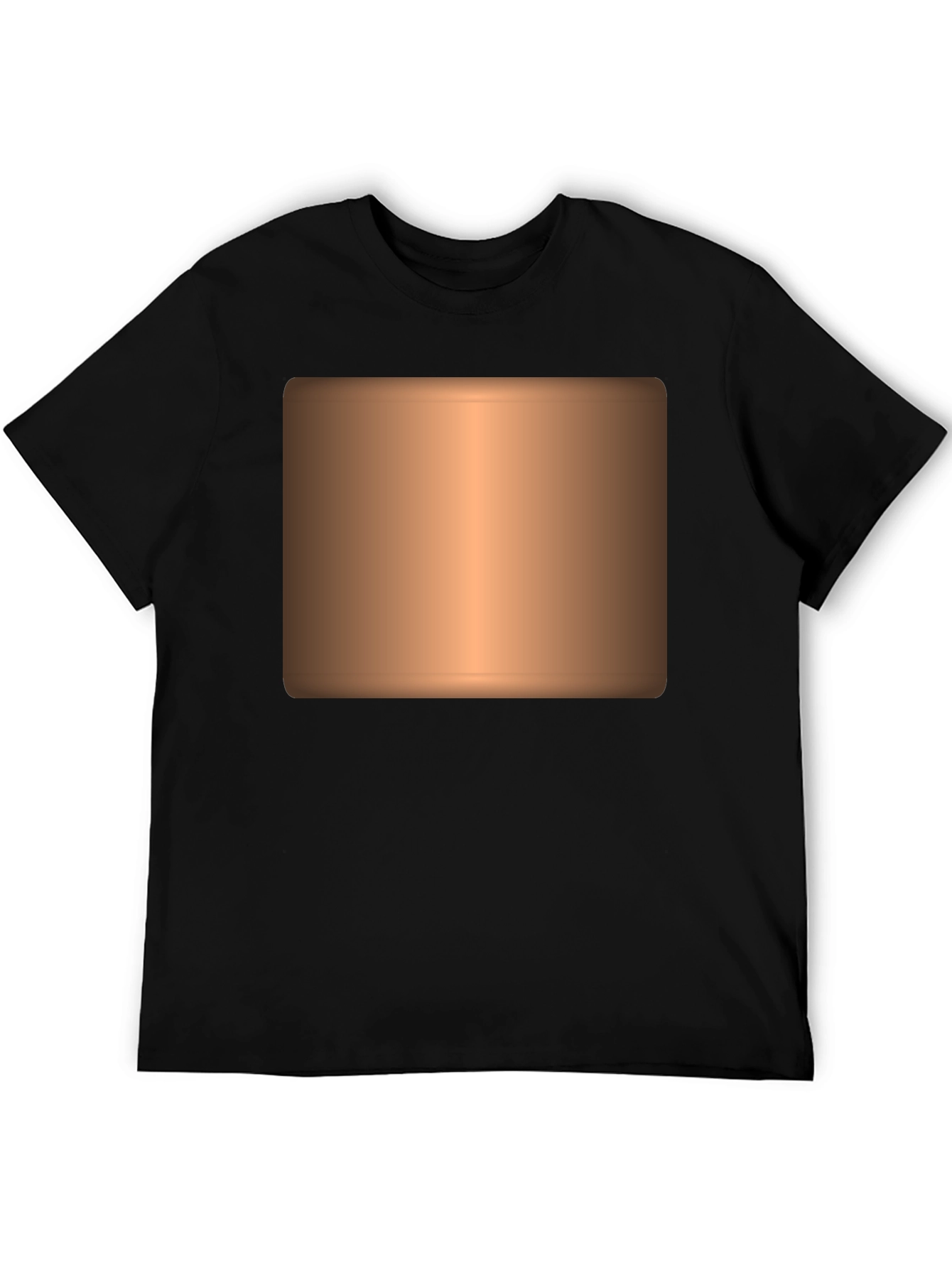 Black Men's Black Graphic T-Shirt view 5