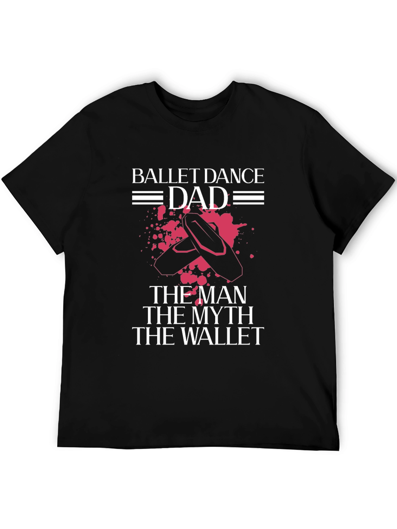 Black Ballet Dance Dad T-Shirt - The Man, The Myth, The Wallet view 5