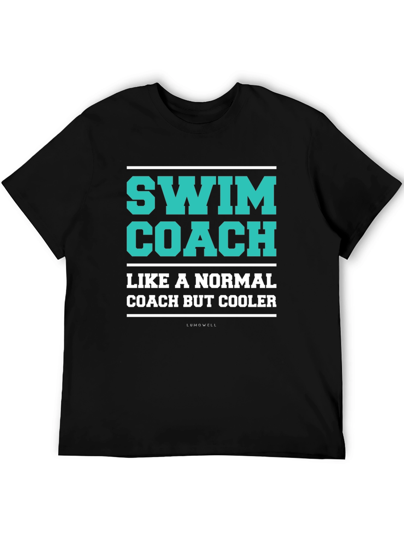 Black Swim Coach Graphic Tee - Cool & Comfortable view 5