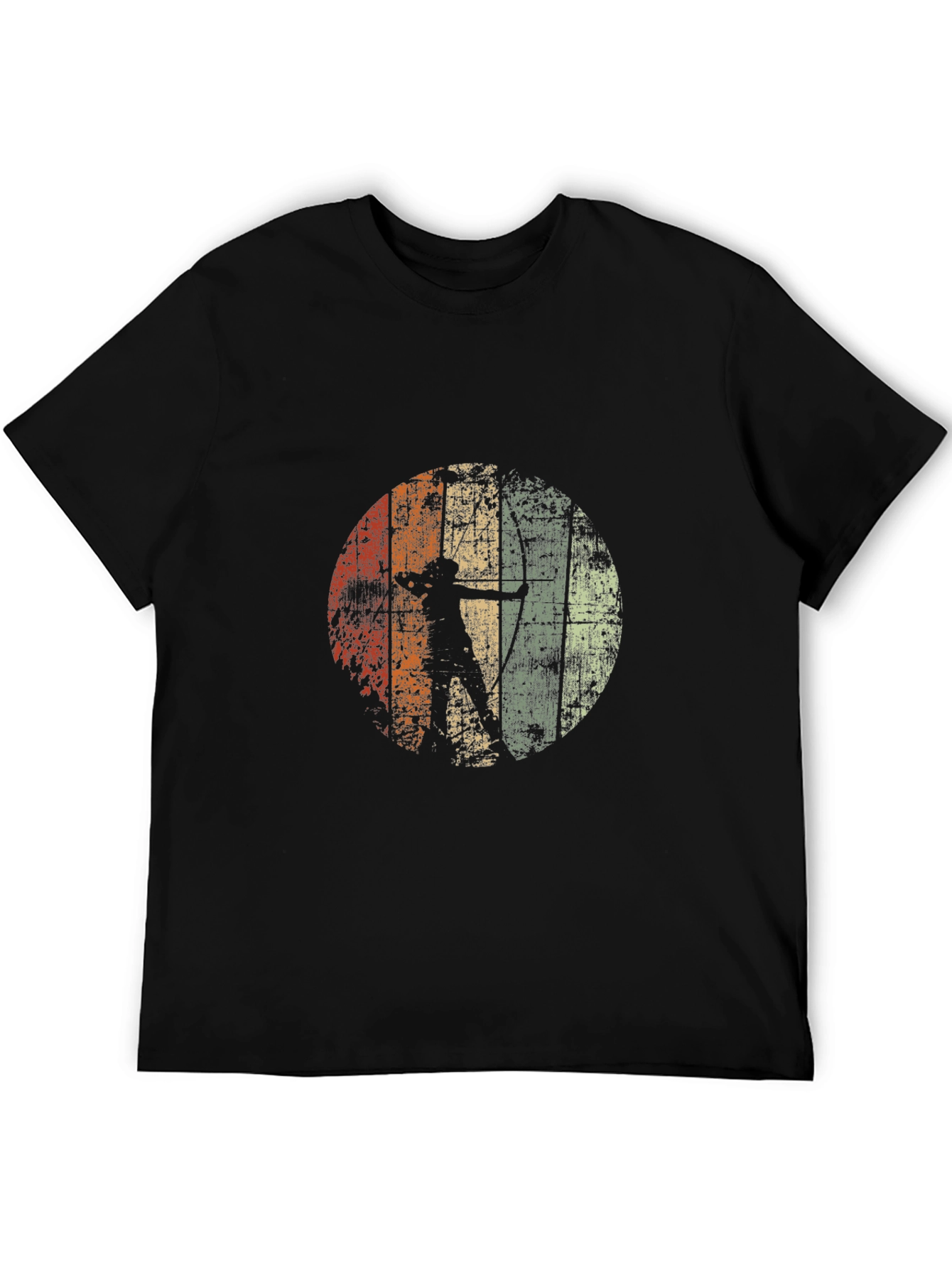 Black Archery Silhouette Graphic Tee - Vintage Style view 5